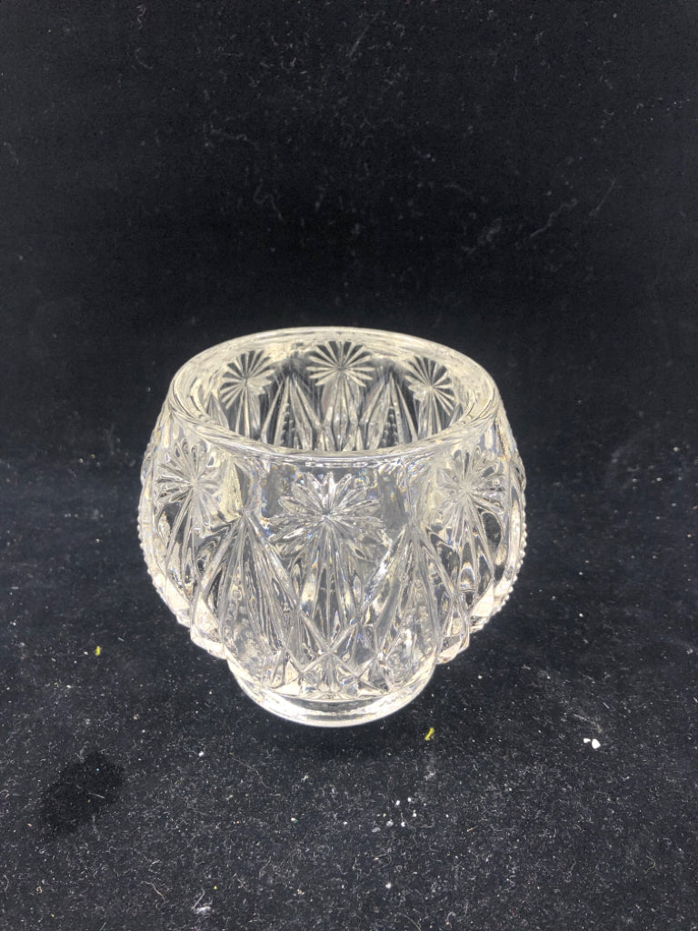 HEAVY AVON GLASS BOWL.