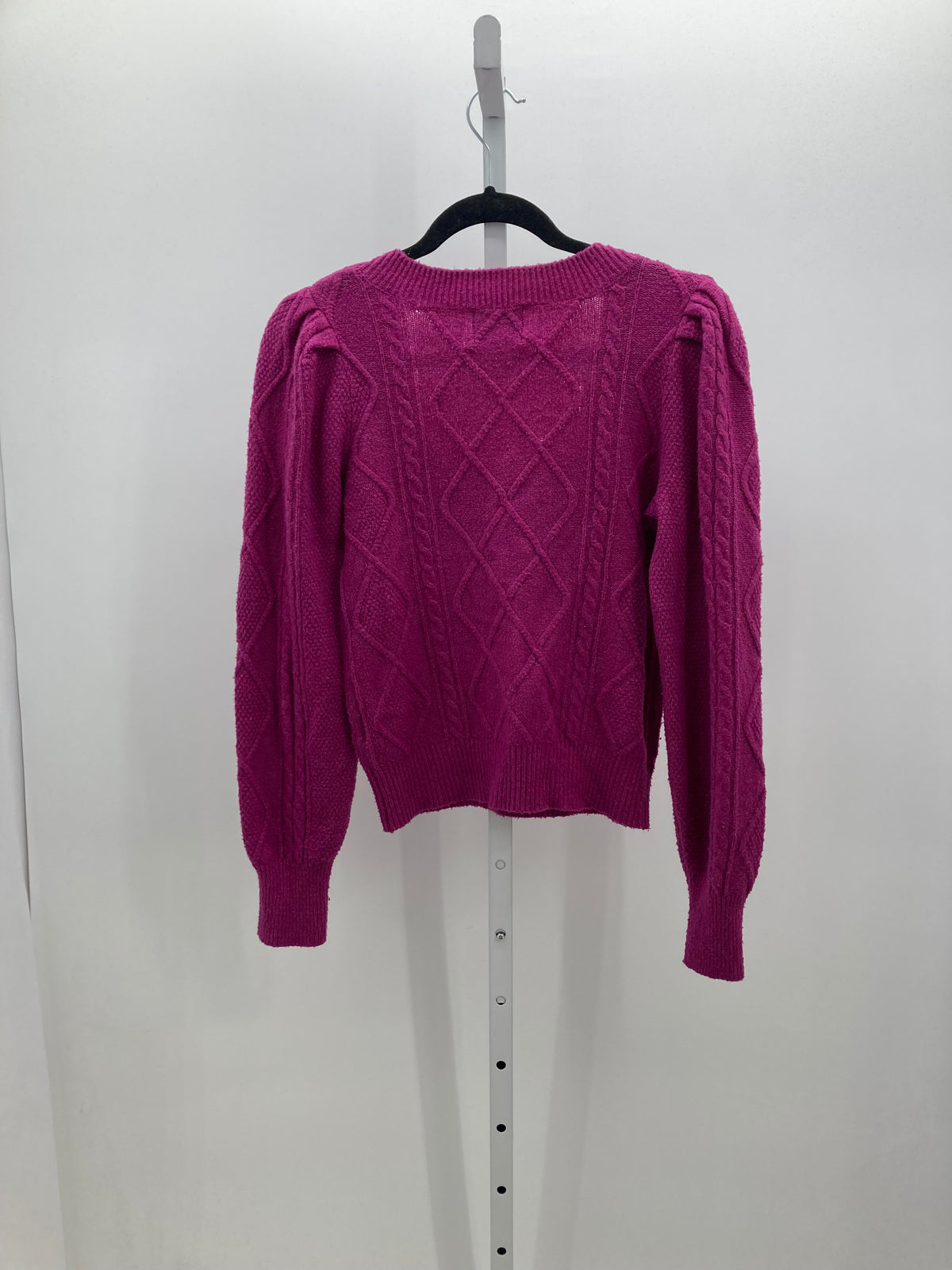 Pink Rose Size Medium Juniors Long Sleeve Sweater