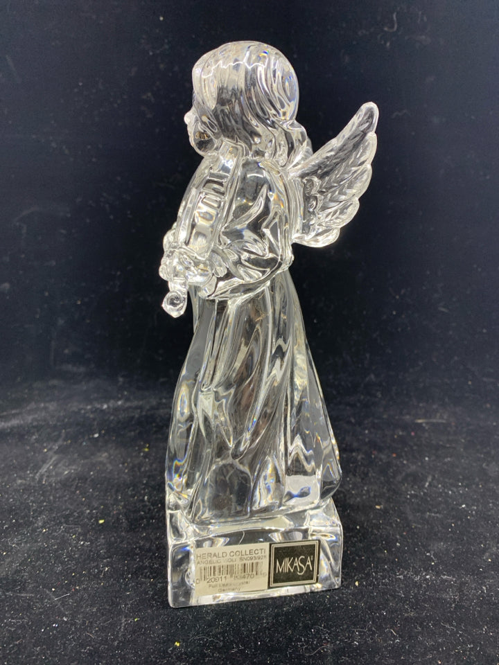 GLASS ANGEL PLAYING VIOLIN 7.