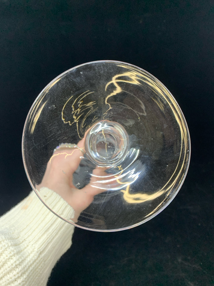 TALL CLEAR GLASS HURRICANE CANDLE HOLDER.