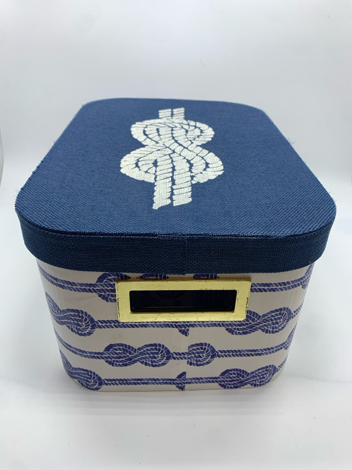 NAUTICAL KNOT DECORATIVE STORAGE BOX.