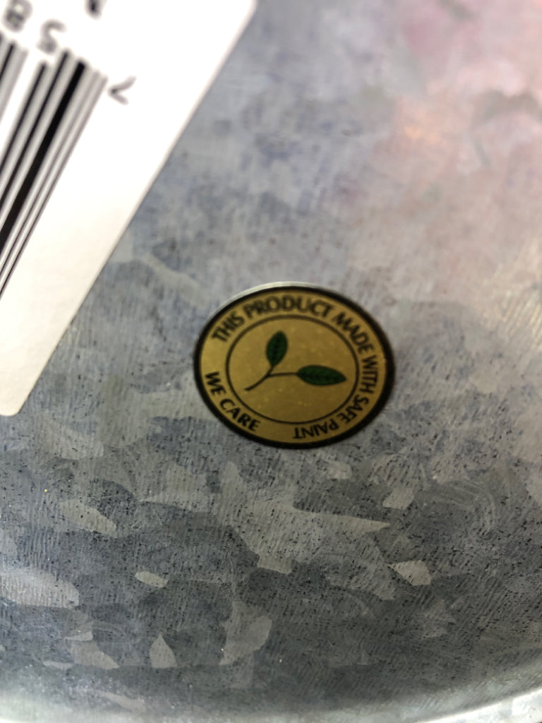 GALVANIZED MILK CAN W/2 HANDLES.