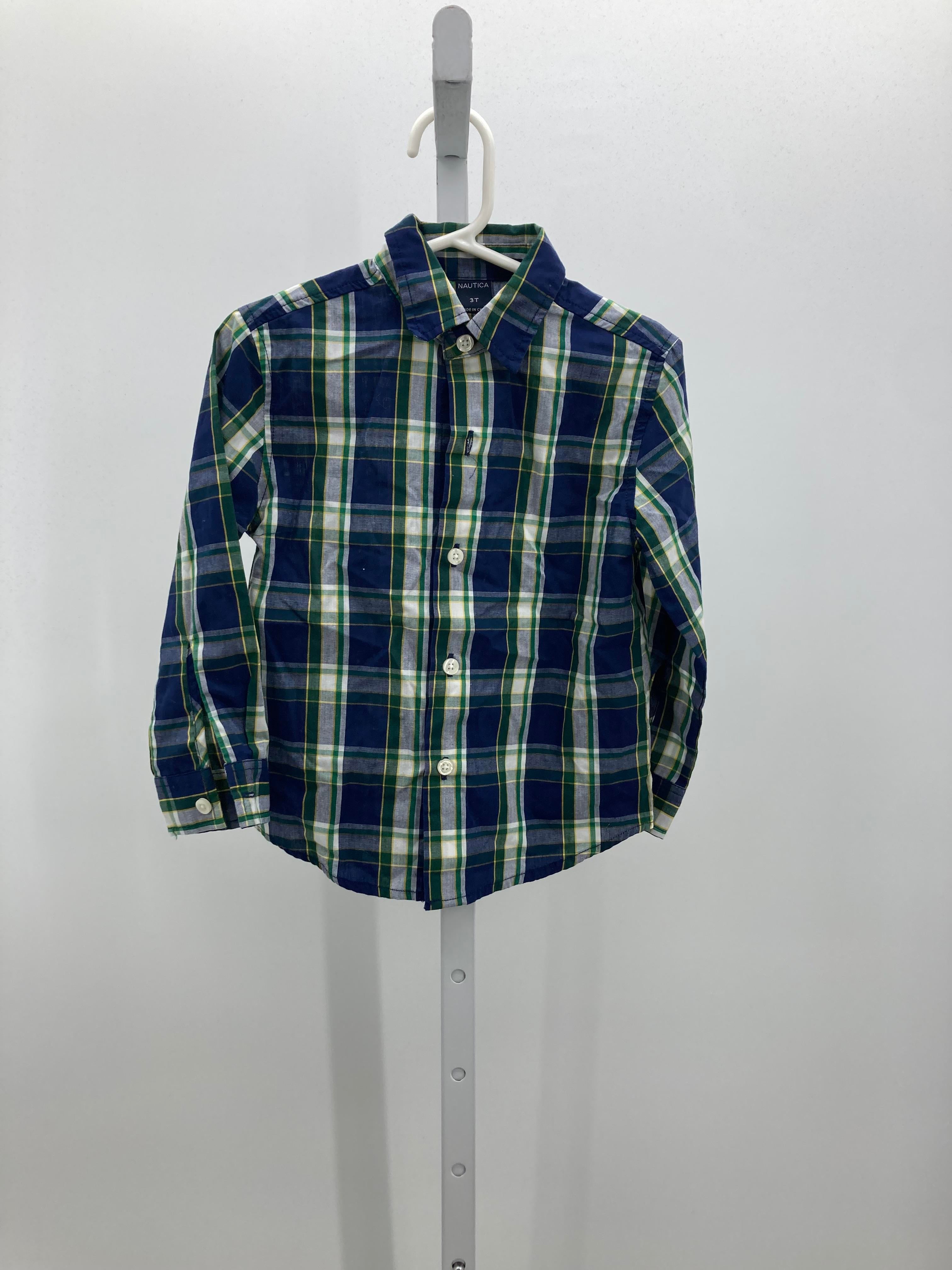 BLUE/GREEN PLAID BUTTON DOWN