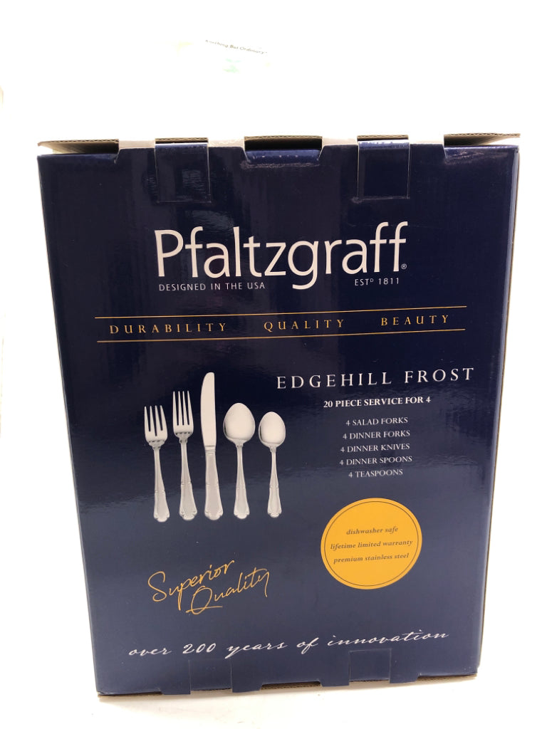 NIB PFALTZGRAFF 20PC CUTLERY SET.