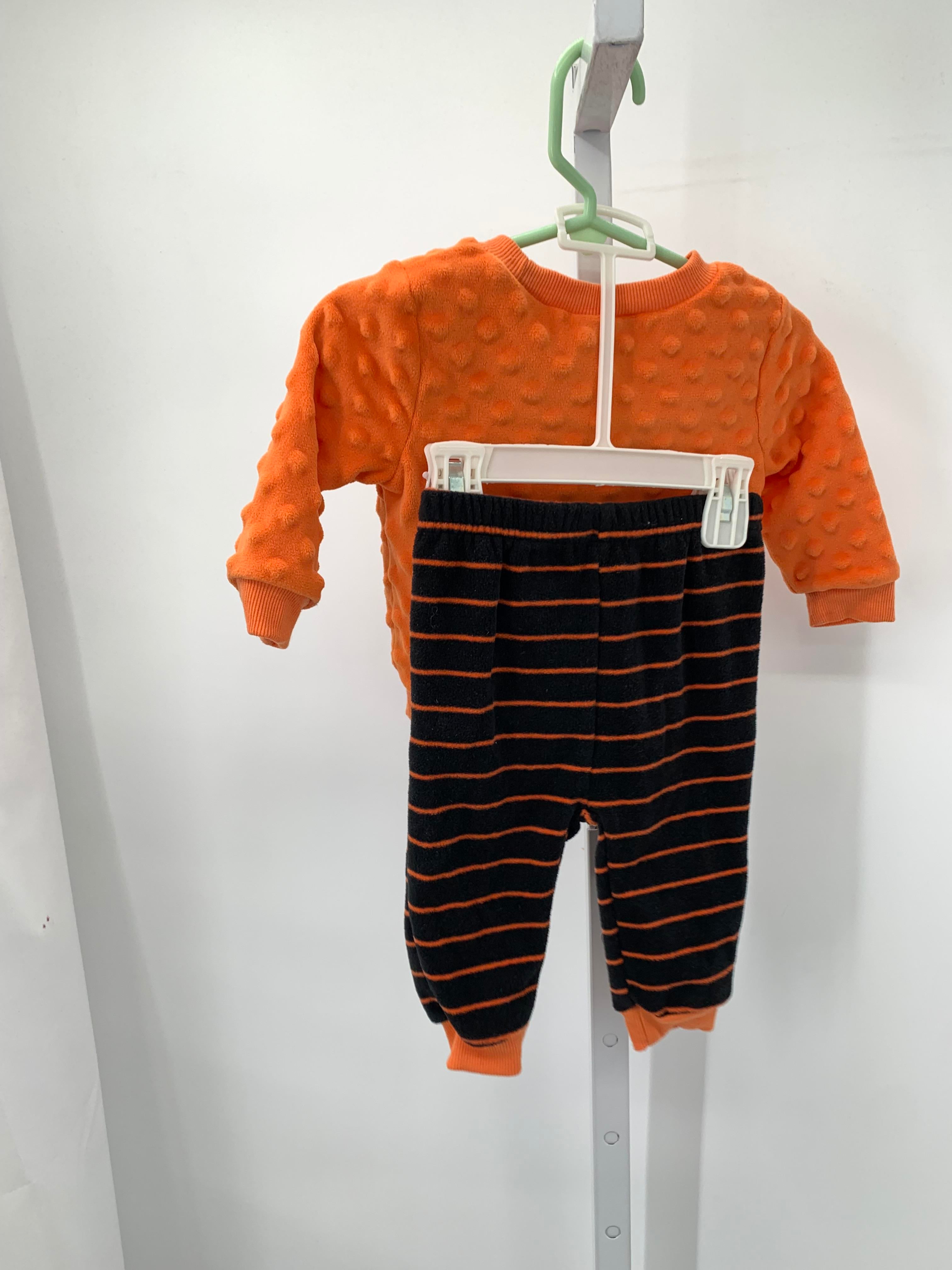 JACK-O-LANTERN SHIRT AND STRIPE PANTS