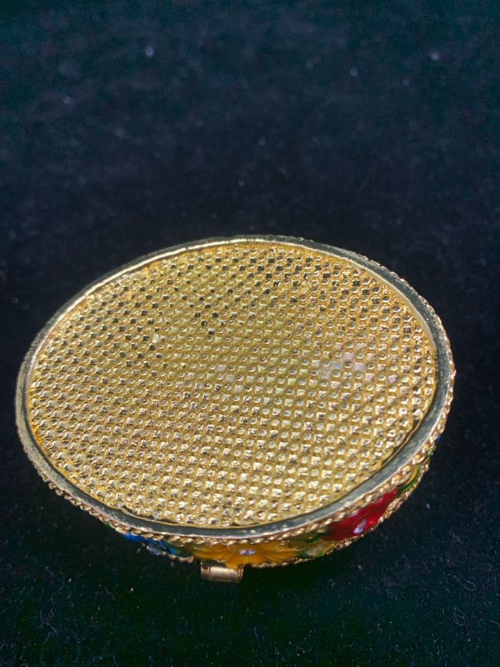 MINI BUTTERFLY TRINKET BOX W/GEMS.