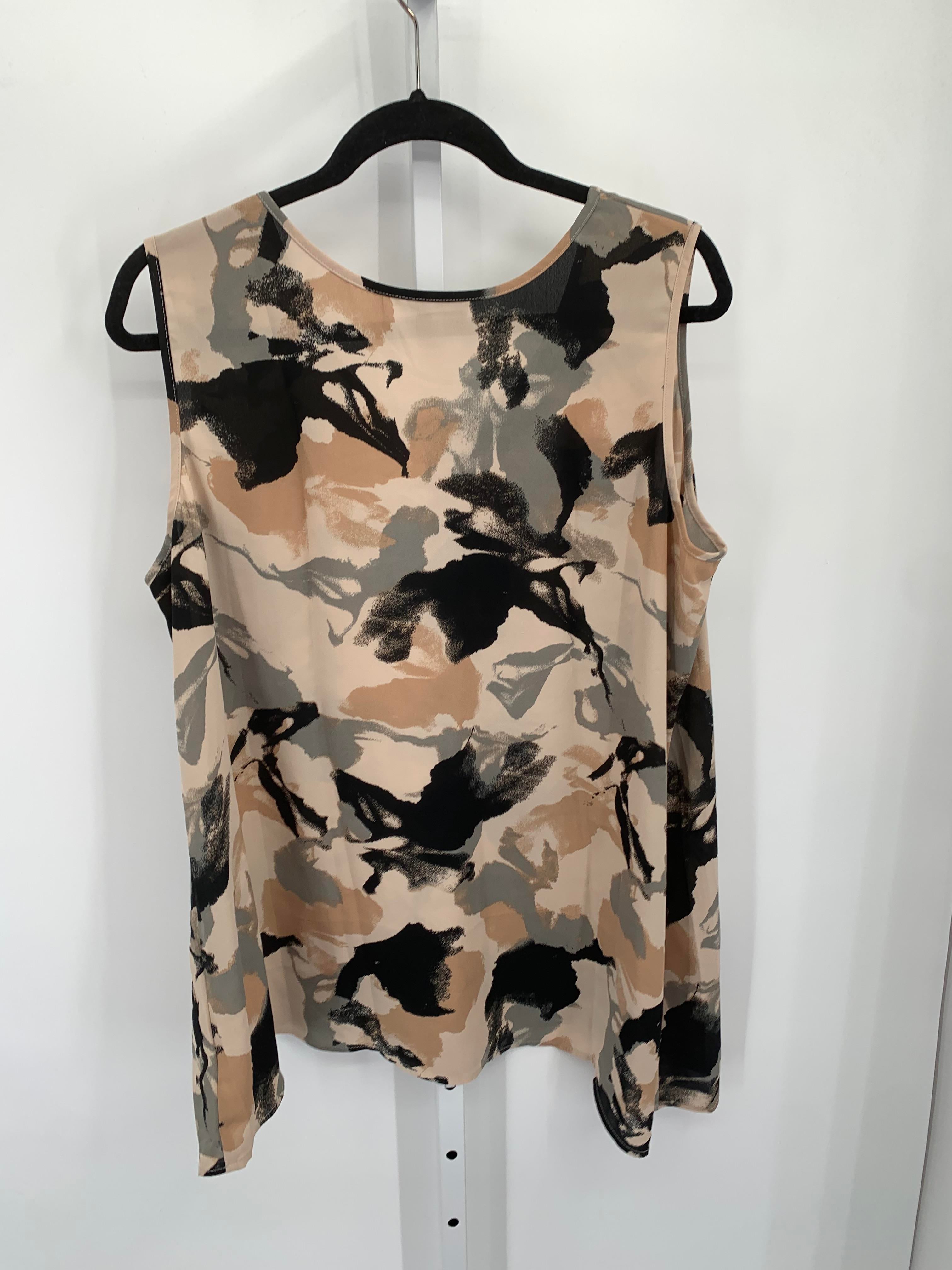 Size 1X Womens Sleeveless Shirt