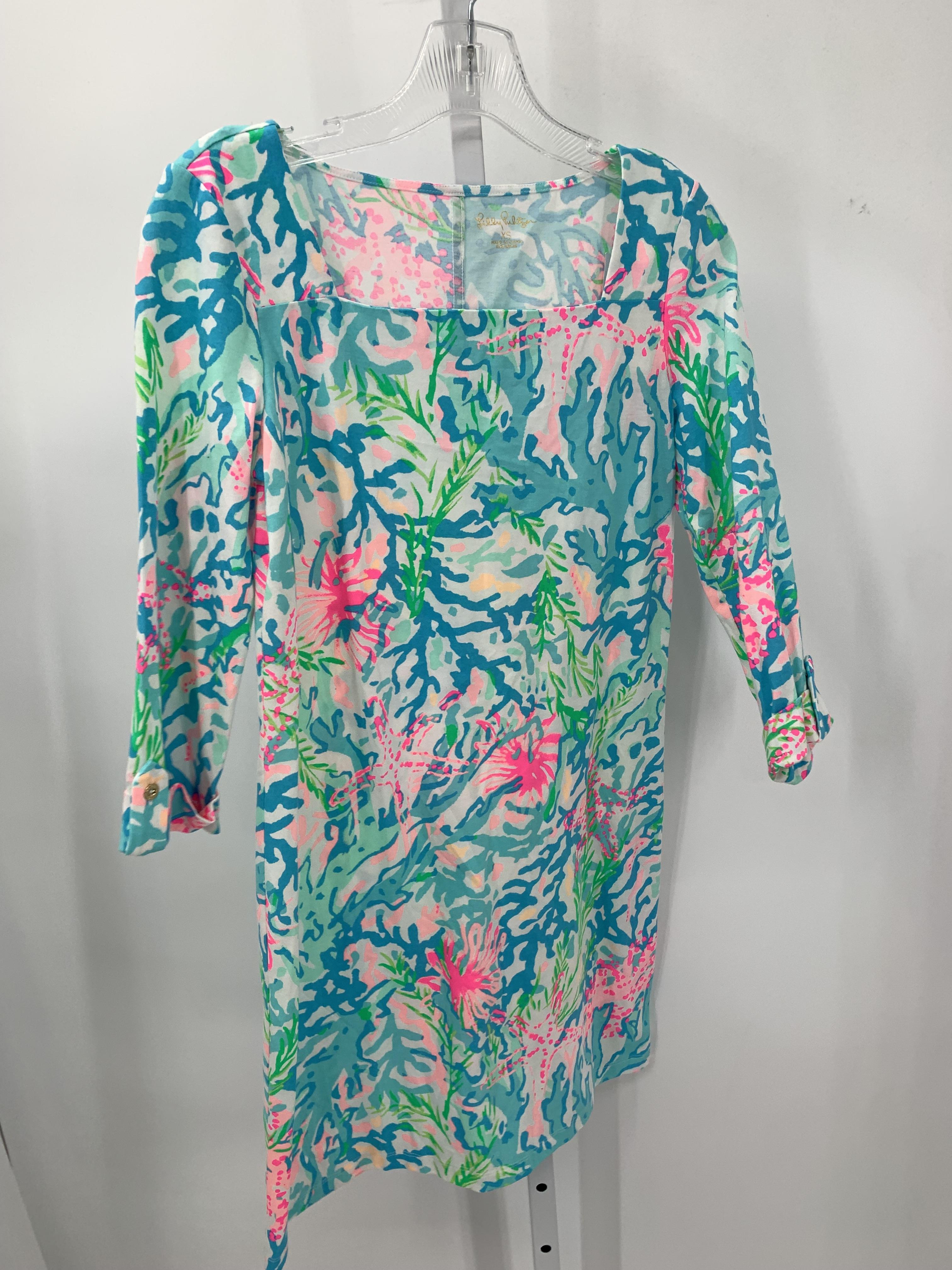 Lilly Pulitzer Size X Small Misses 3/4 Sleeve Dress