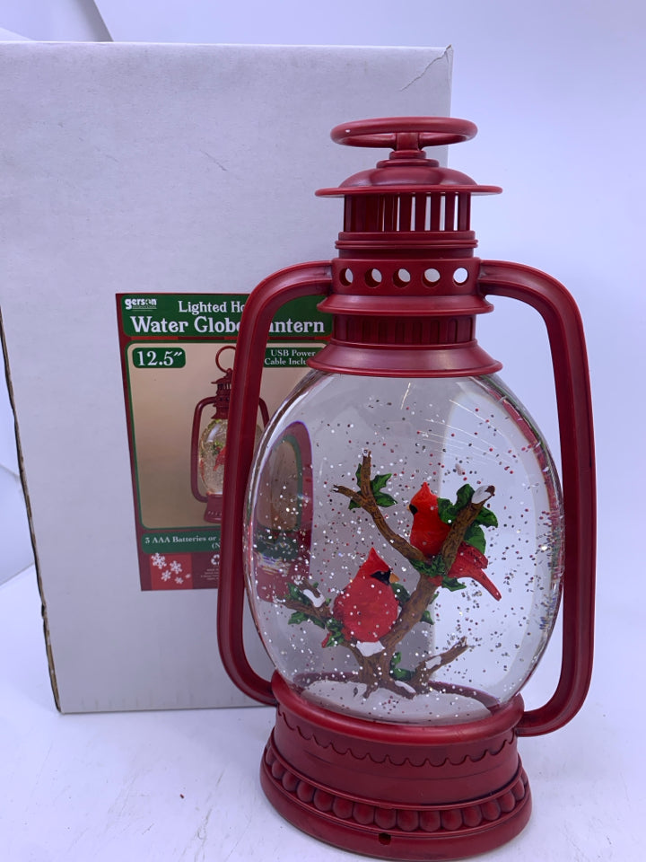 NIB CARDINAL WATER GLOBE LANTERN.
