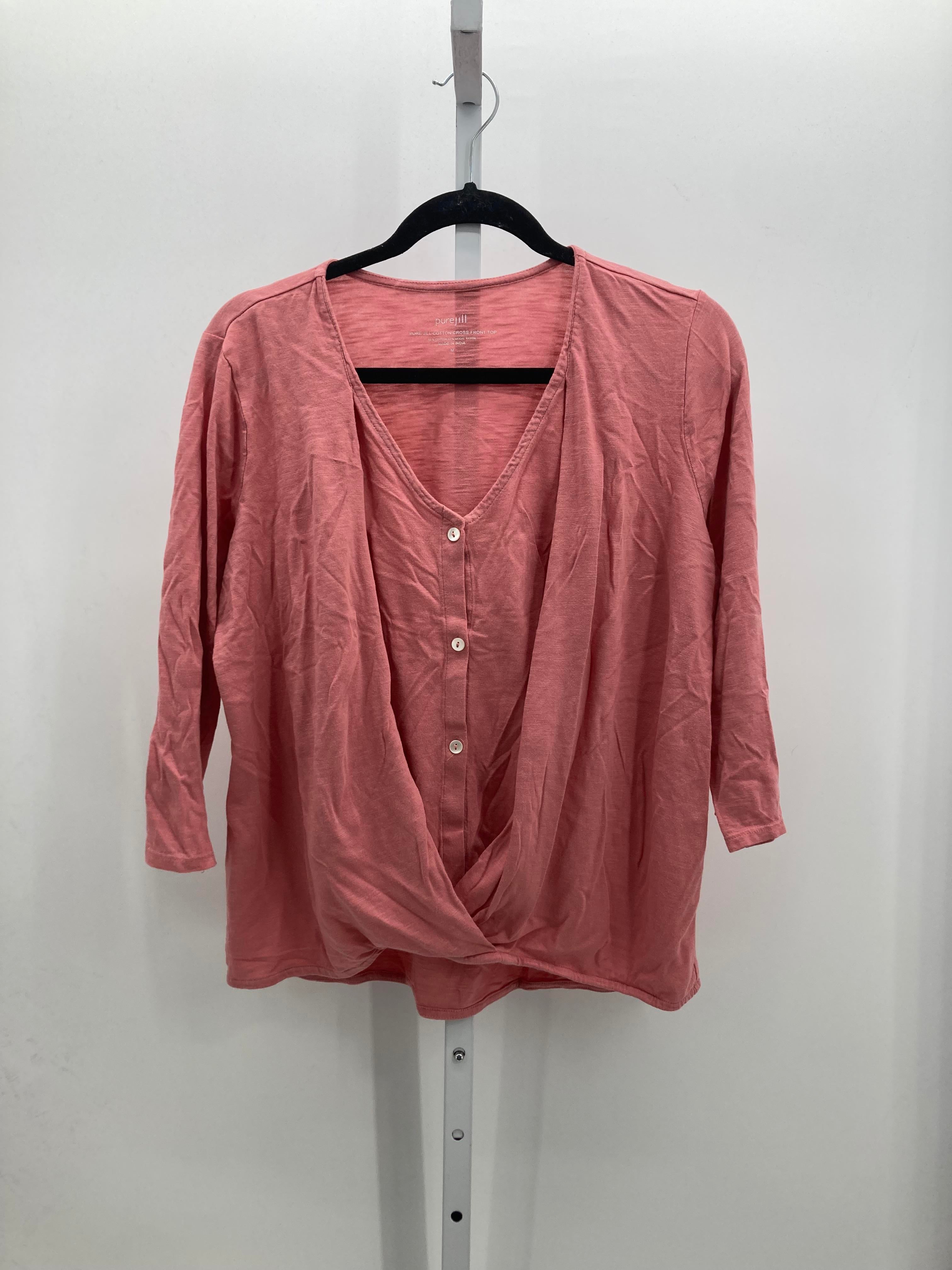 J-Jill Size Medium Misses 3/4 Sleeve Shirt