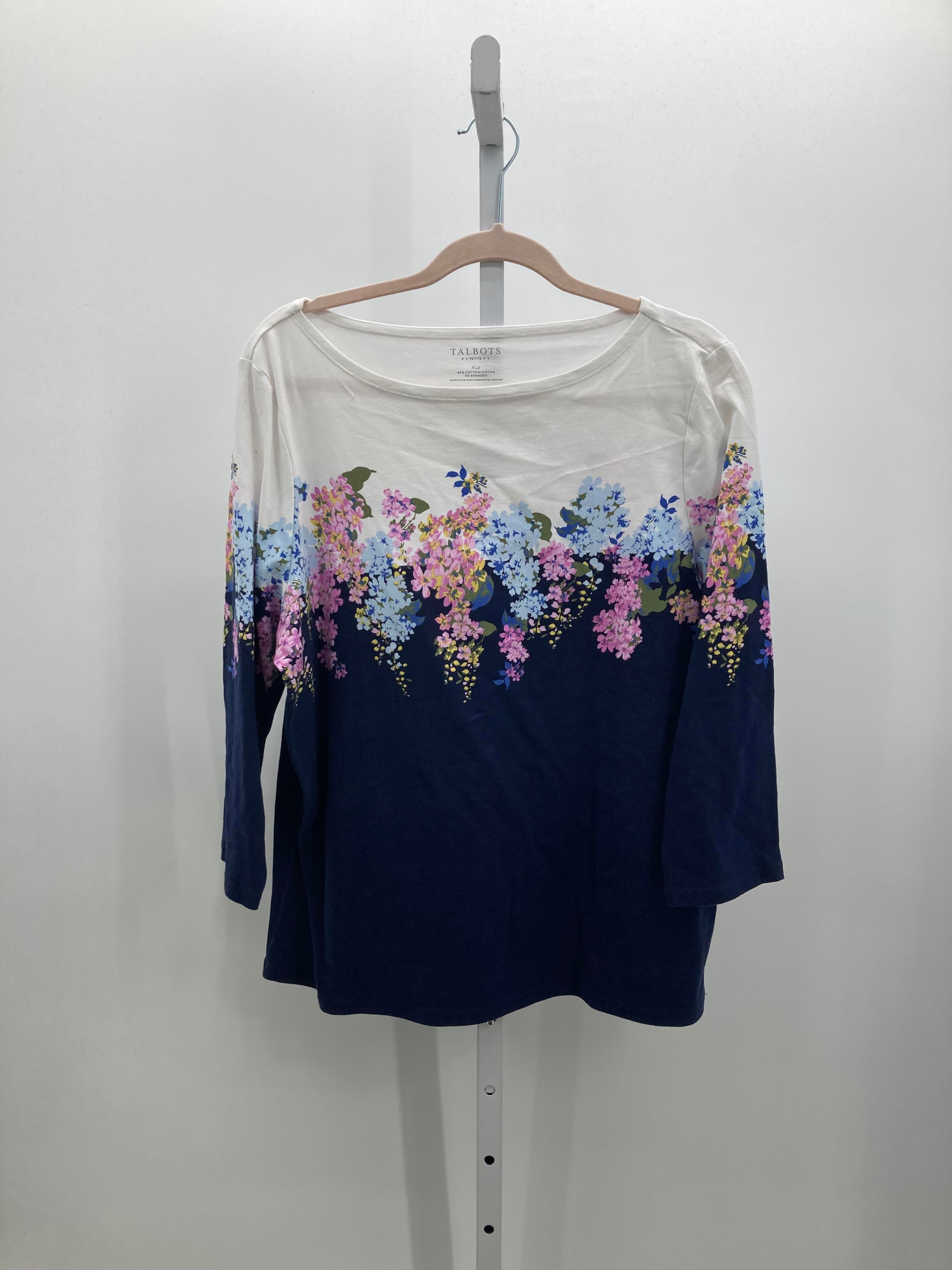 Talbots Size X Large Petite Petite 3/4 Sleeve Shirt