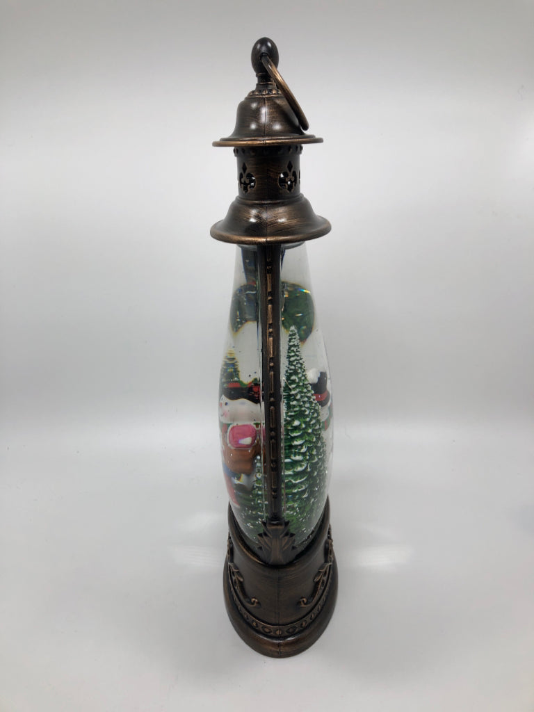 SNOWMAN SNOWGLOBE LANTERN.