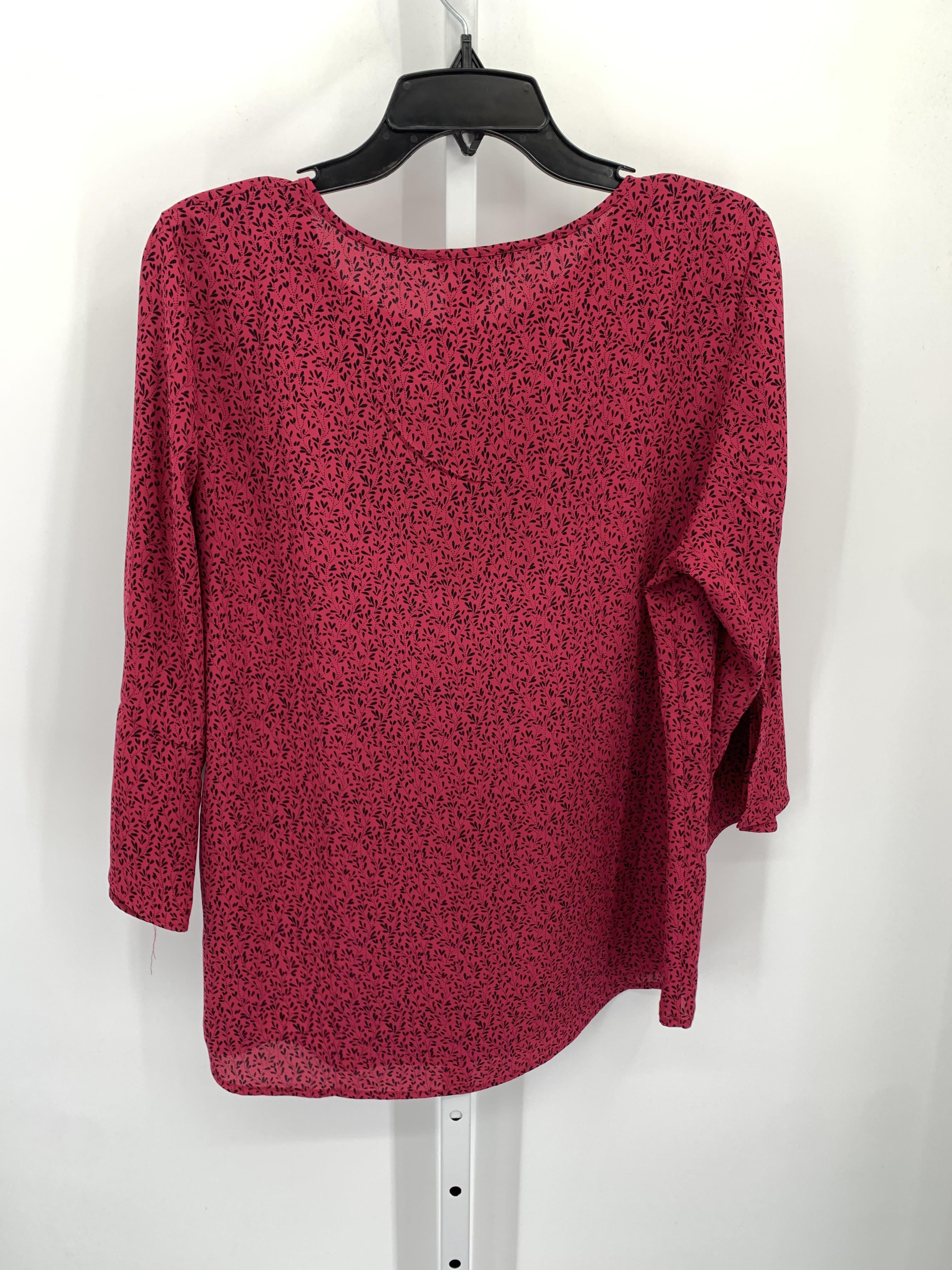 Roz & Ali Size Large Misses 3/4 Sleeve Shirt