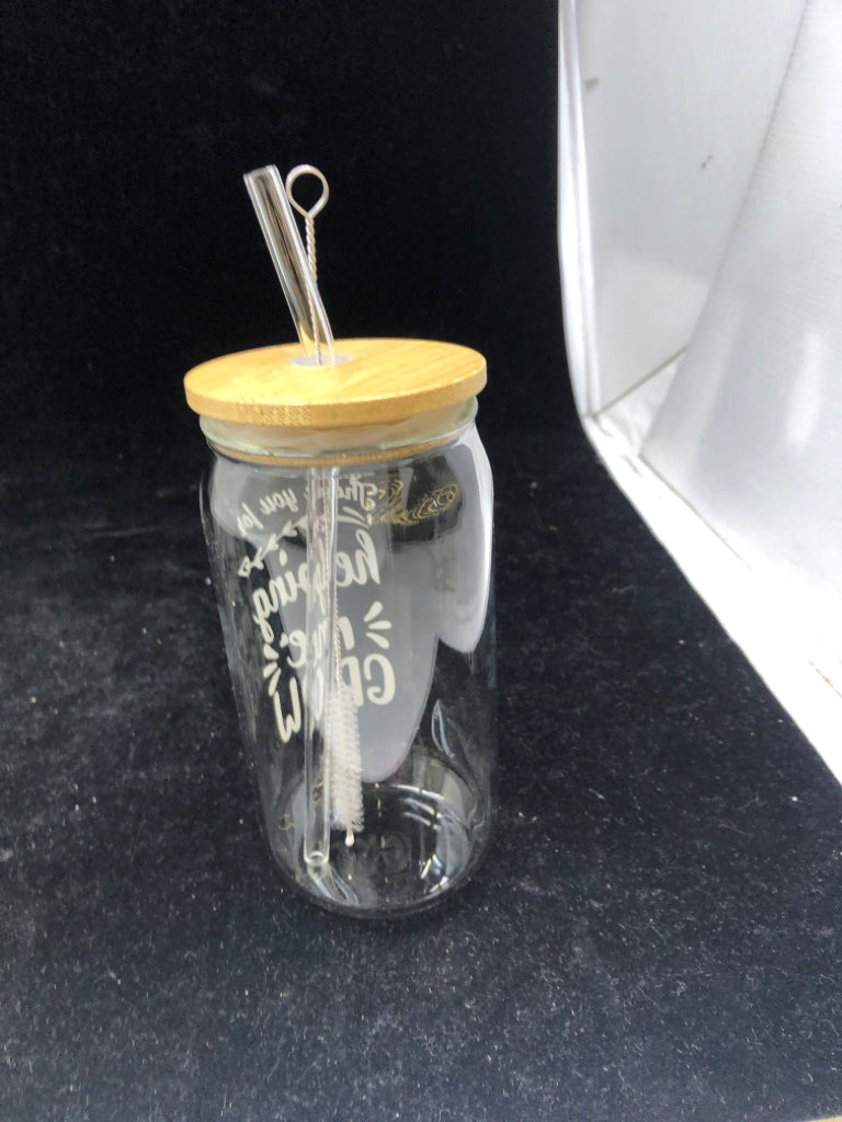 THANK YOU- GLASS TUMBLER.