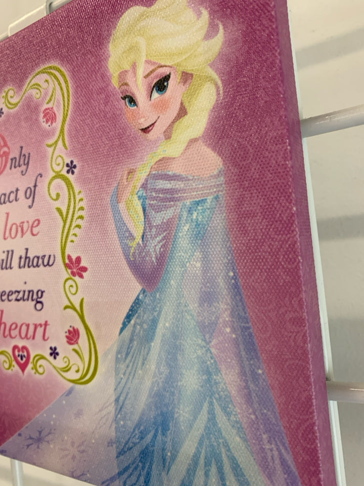 ONLY AN ACT OF LOVE FROZEN MINI CANVAS.