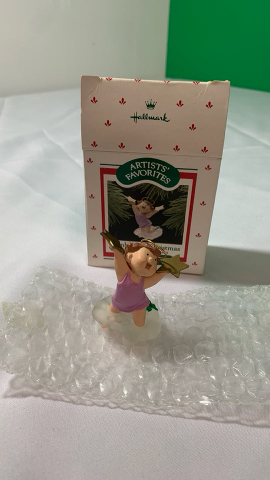 CYMBALS OF CHRISTMAS ANGEL ORNAMENT.
