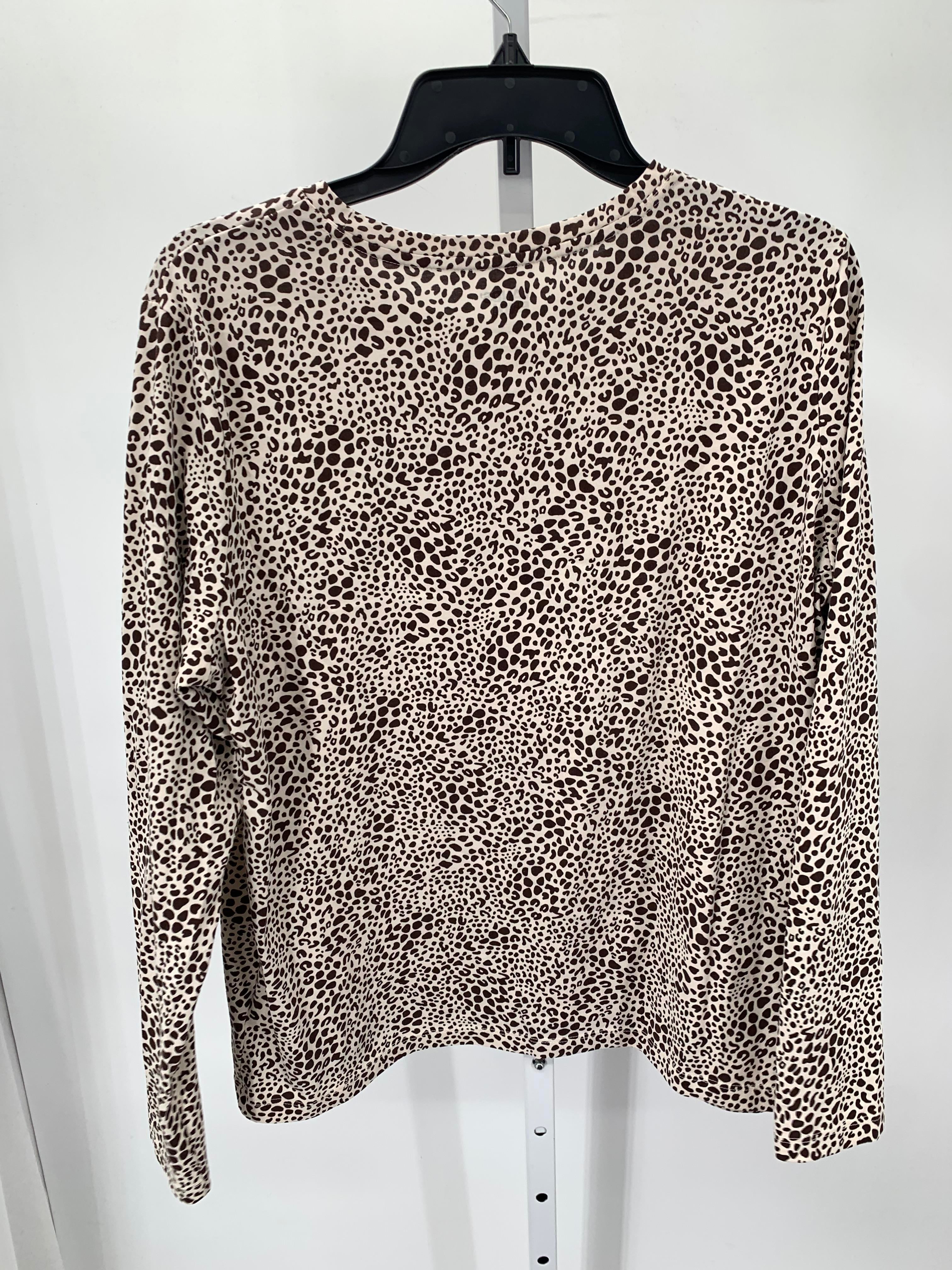 Lands End Size Large Misses Long Sleeve Shirt