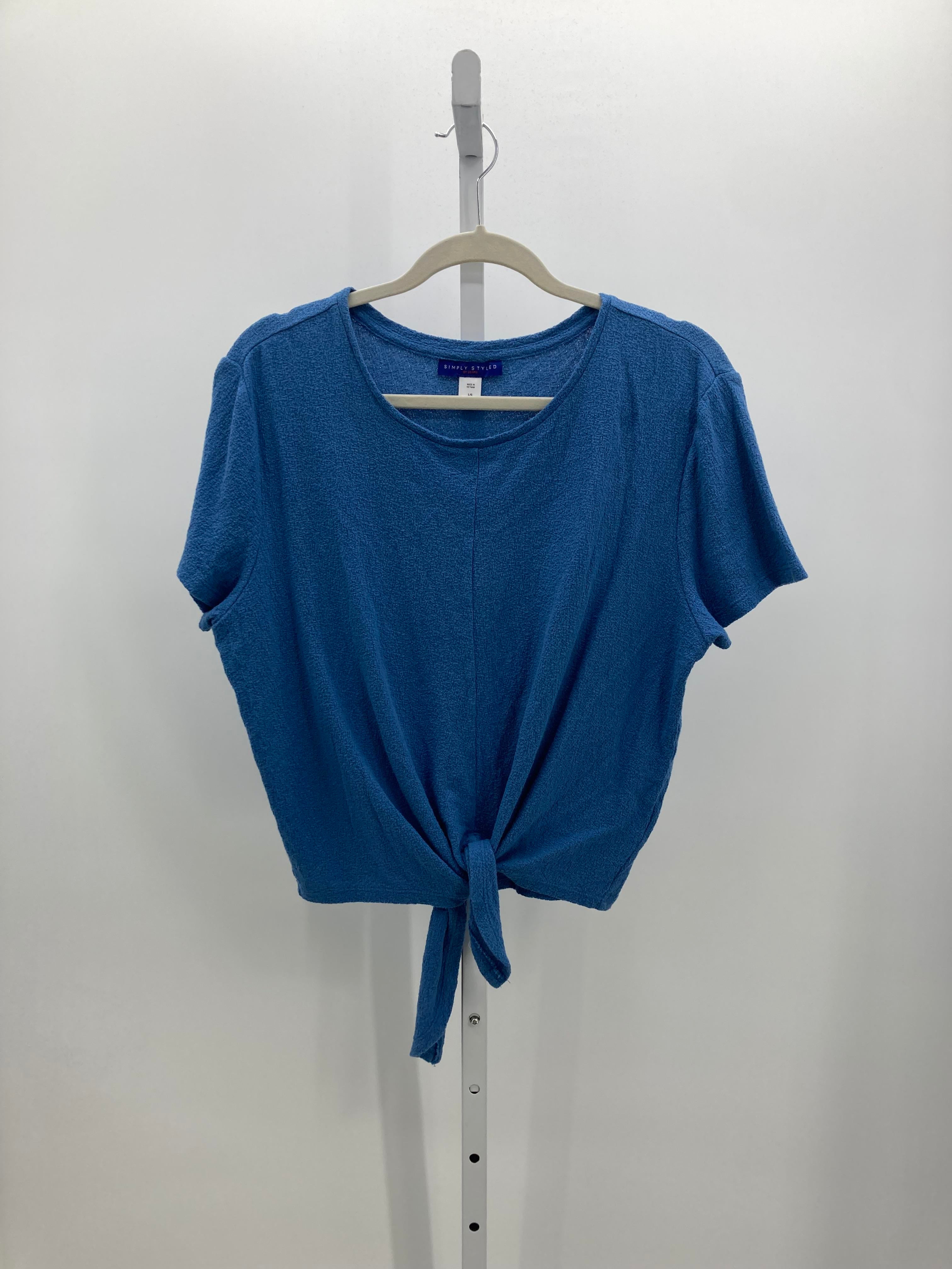 Simply Stated Size Large Misses Short Sleeve Shirt