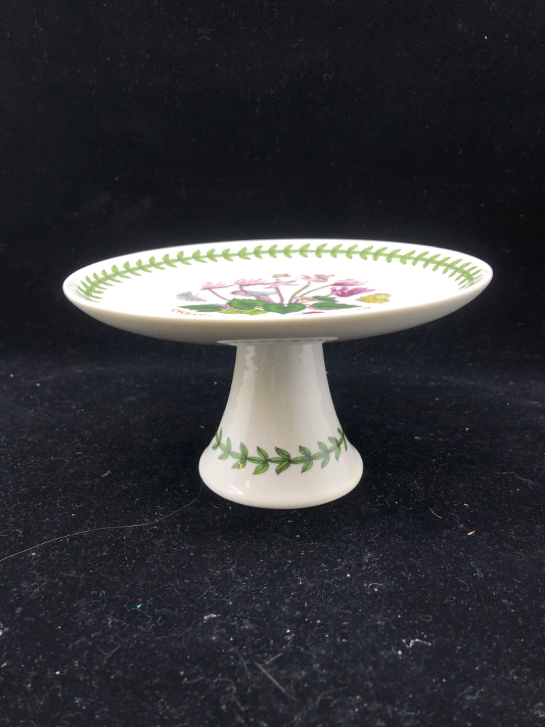 NIB MINI CAKE STAND CYCLAMEN REPANDUM PORTMEIRION.