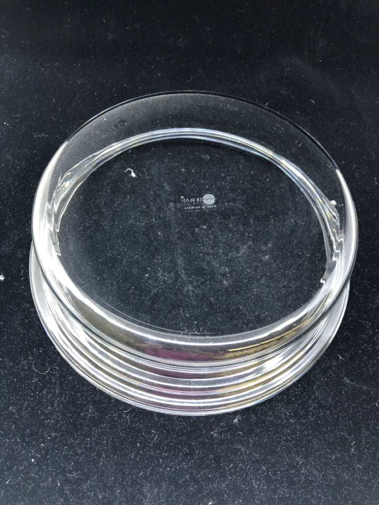 2 GLASS DELICATE NESTING BOWLS- JENAER GLASS.