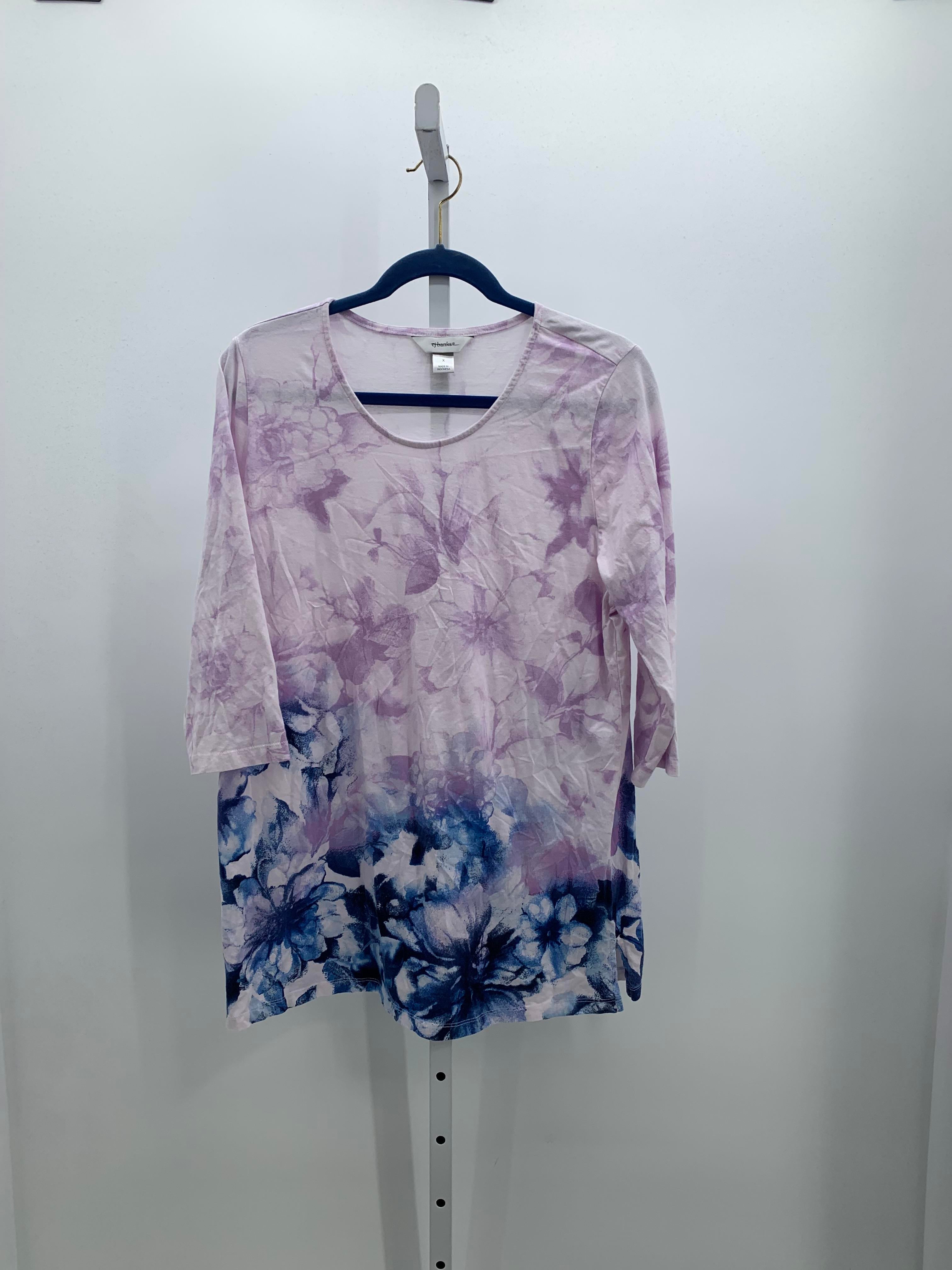 CJ Banks Size 1X Womens 3/4 Sleeve Shirt