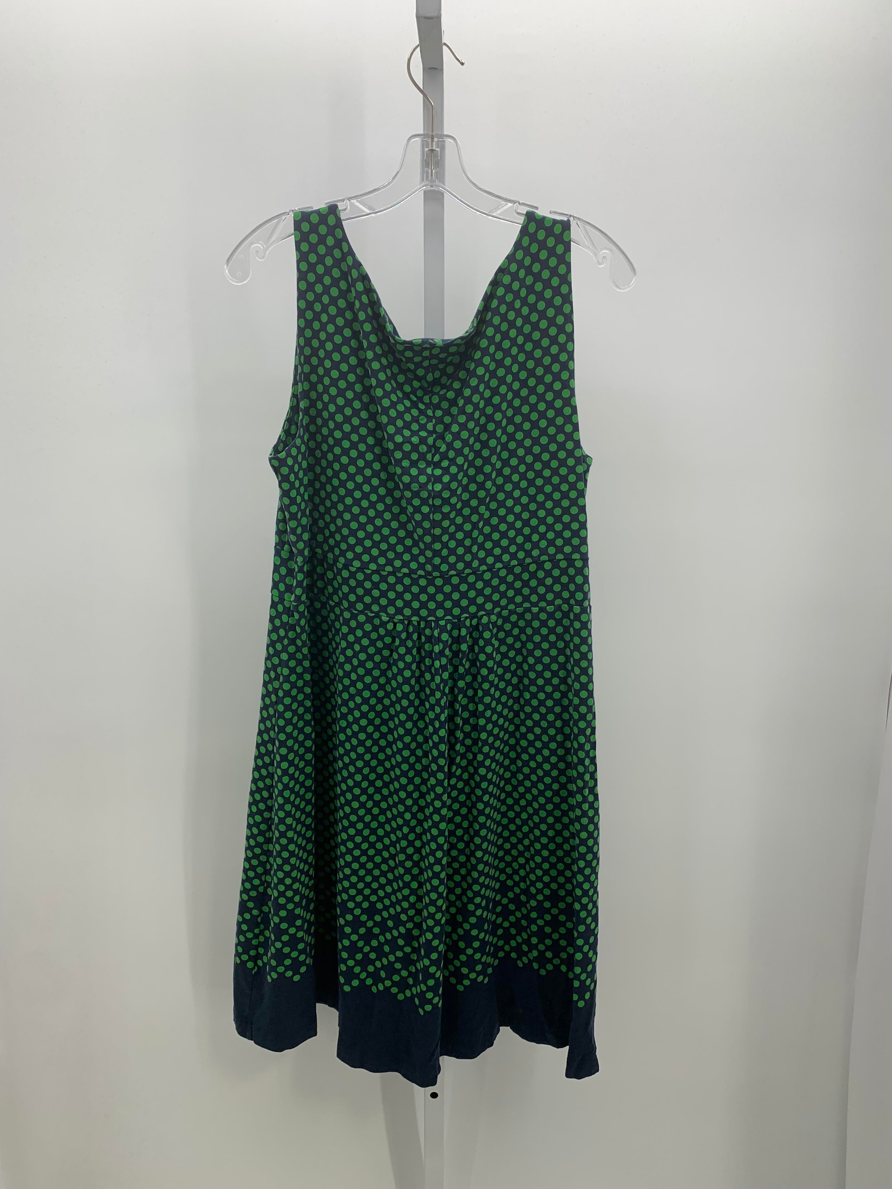 Lands End Size Large Misses Sleeveless Dress
