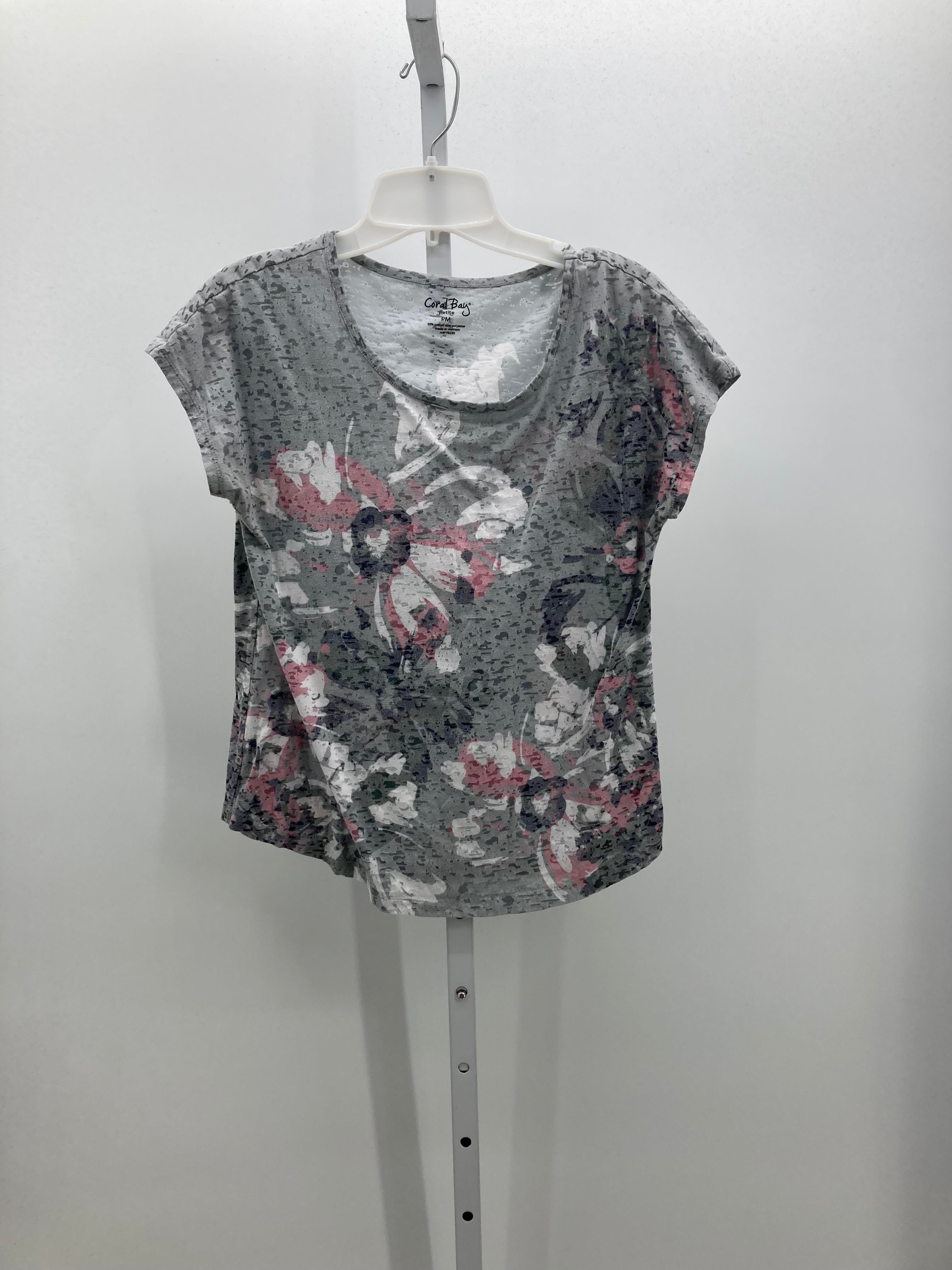 Coral Bay Size Medium Petite Petite Short Sleeve Shirt