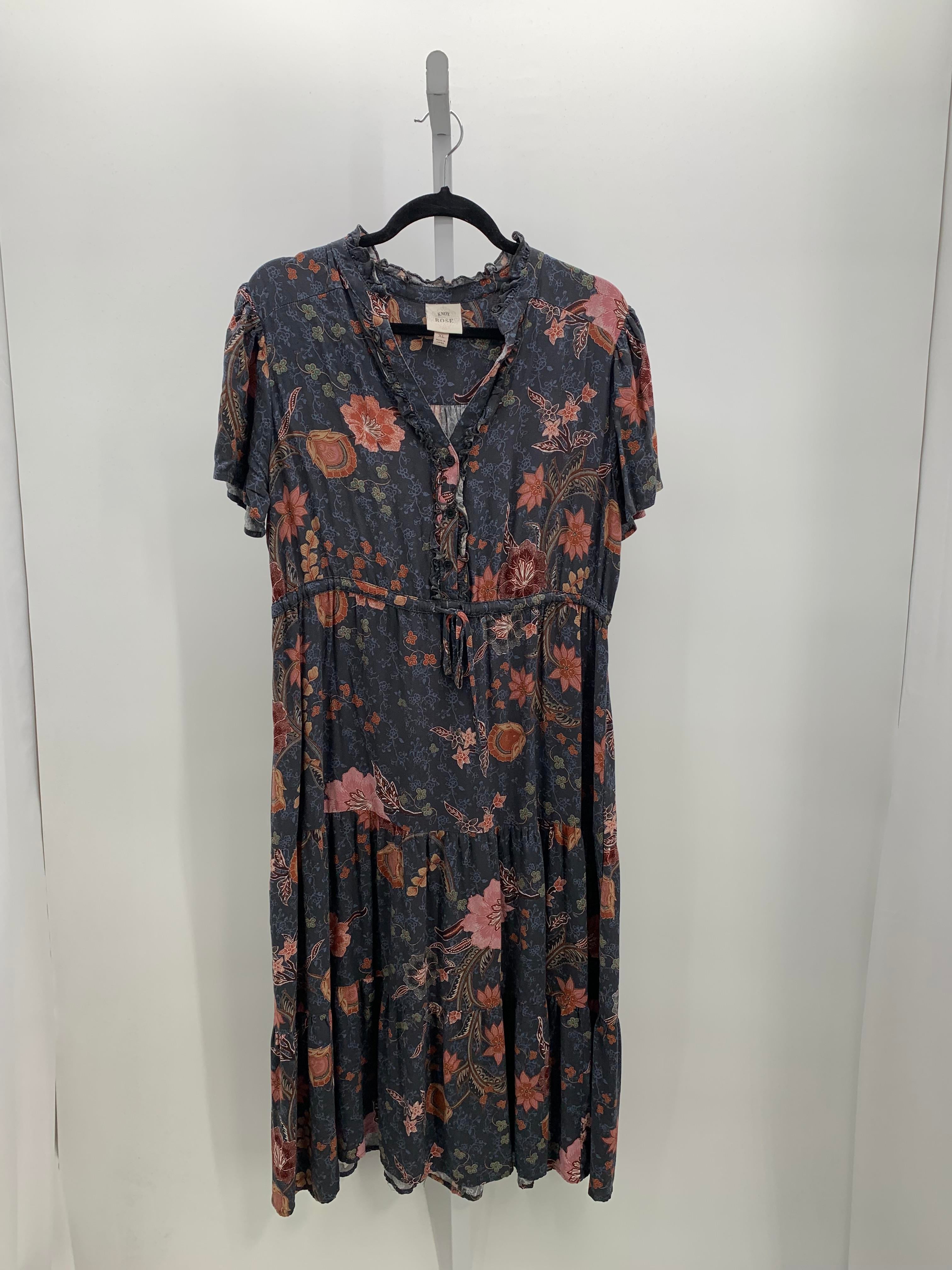 Knox Rose Size Extra Large Misses Short Sleeve Dress