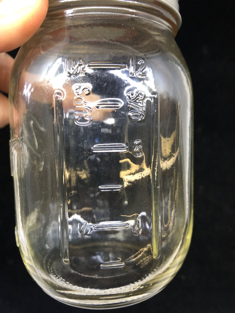 MASON JAR W LID.