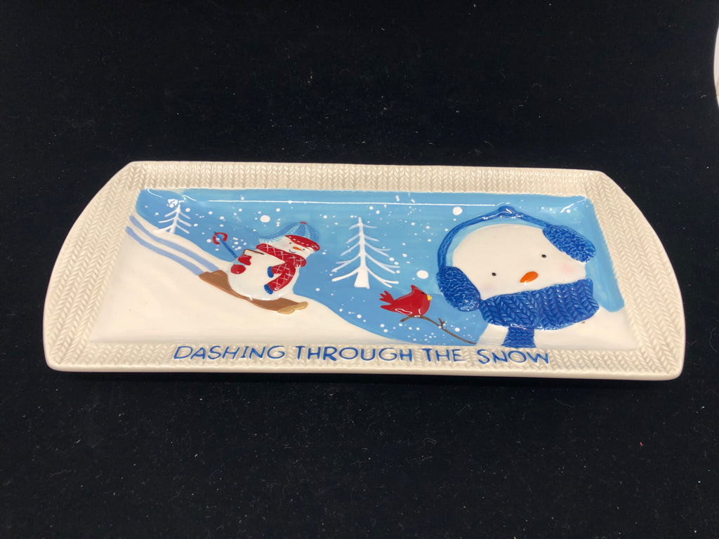 DASHING THROUGH THE SNOW PLATE.