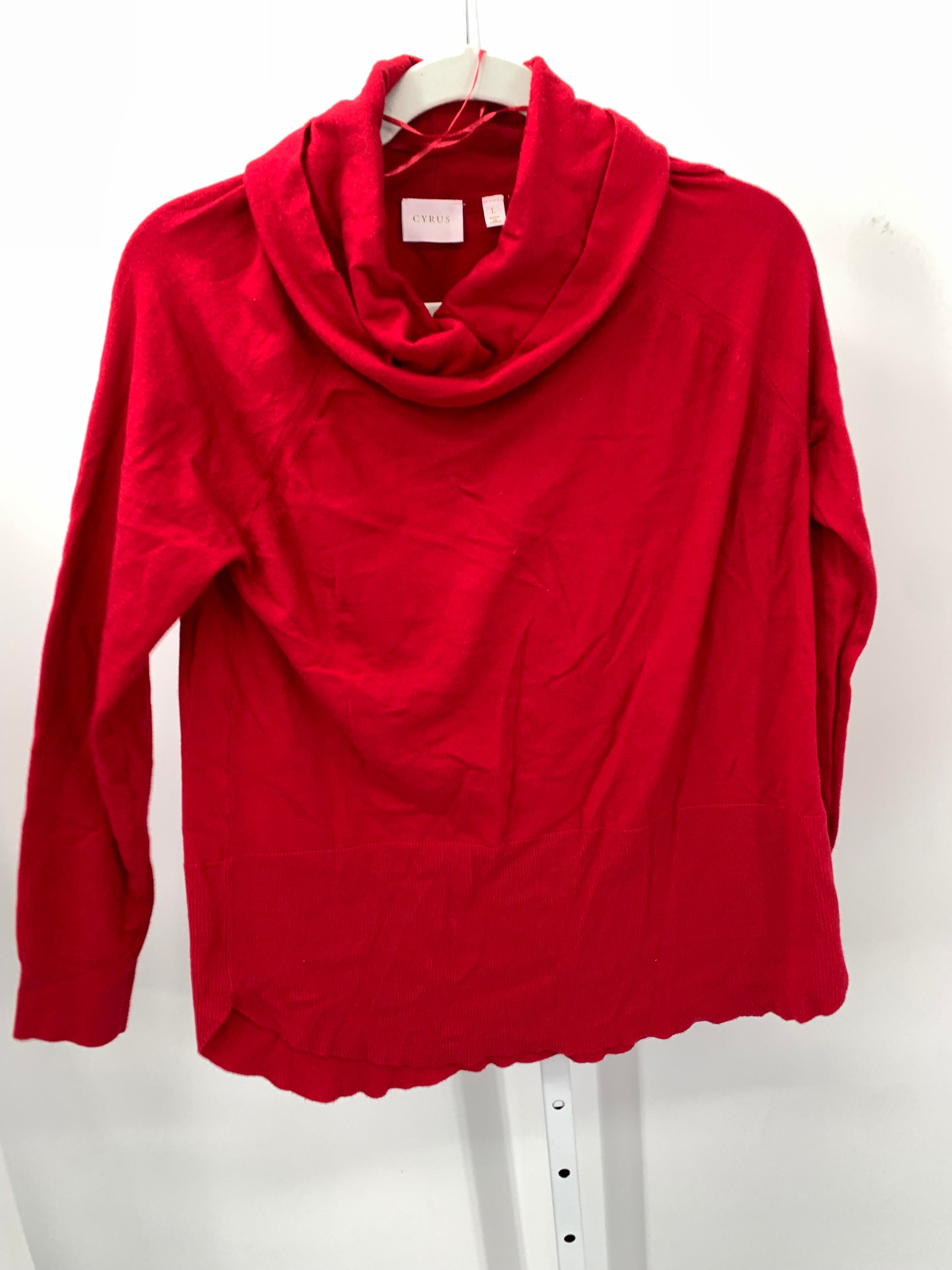 cyrus Size Large Misses Long Slv Sweater