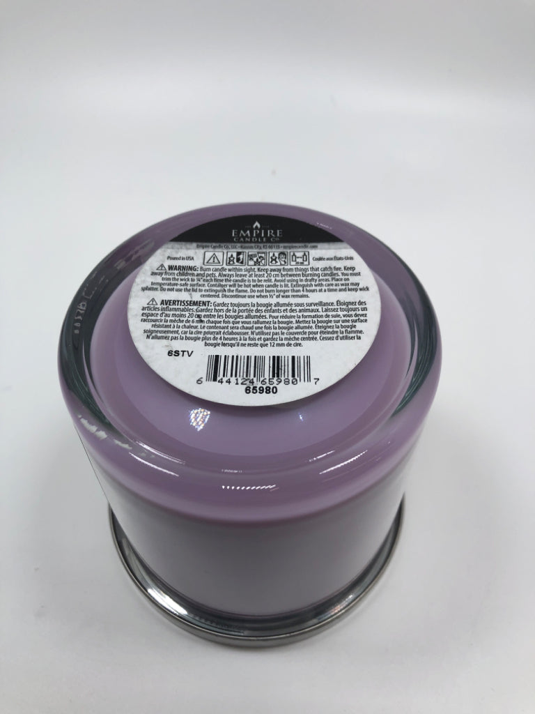3 WICK LILAC ROSE CANDLE.