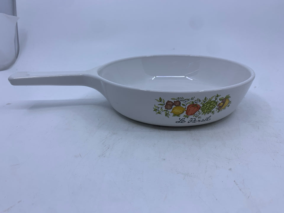 CORNING WARE LA PERSIL SPICE OF LIFE SKILLET.