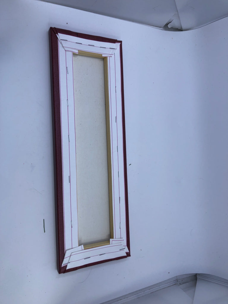 CHRISTMAS-CANVAS MAROON  WALL DECOR.
