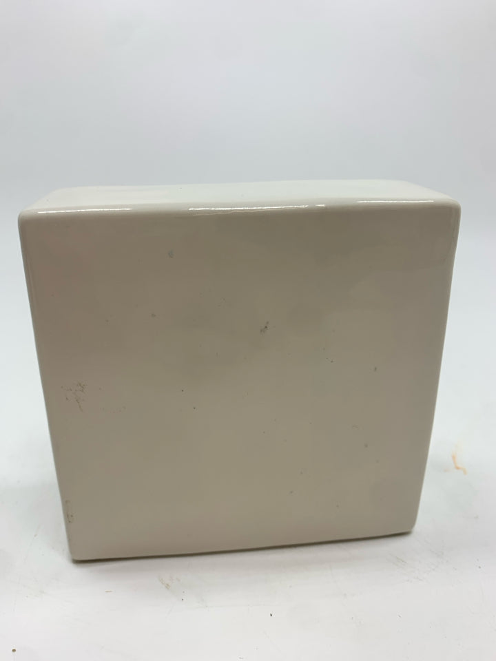 RAE DUNN START WITH YES CERAMIC BLOCK.