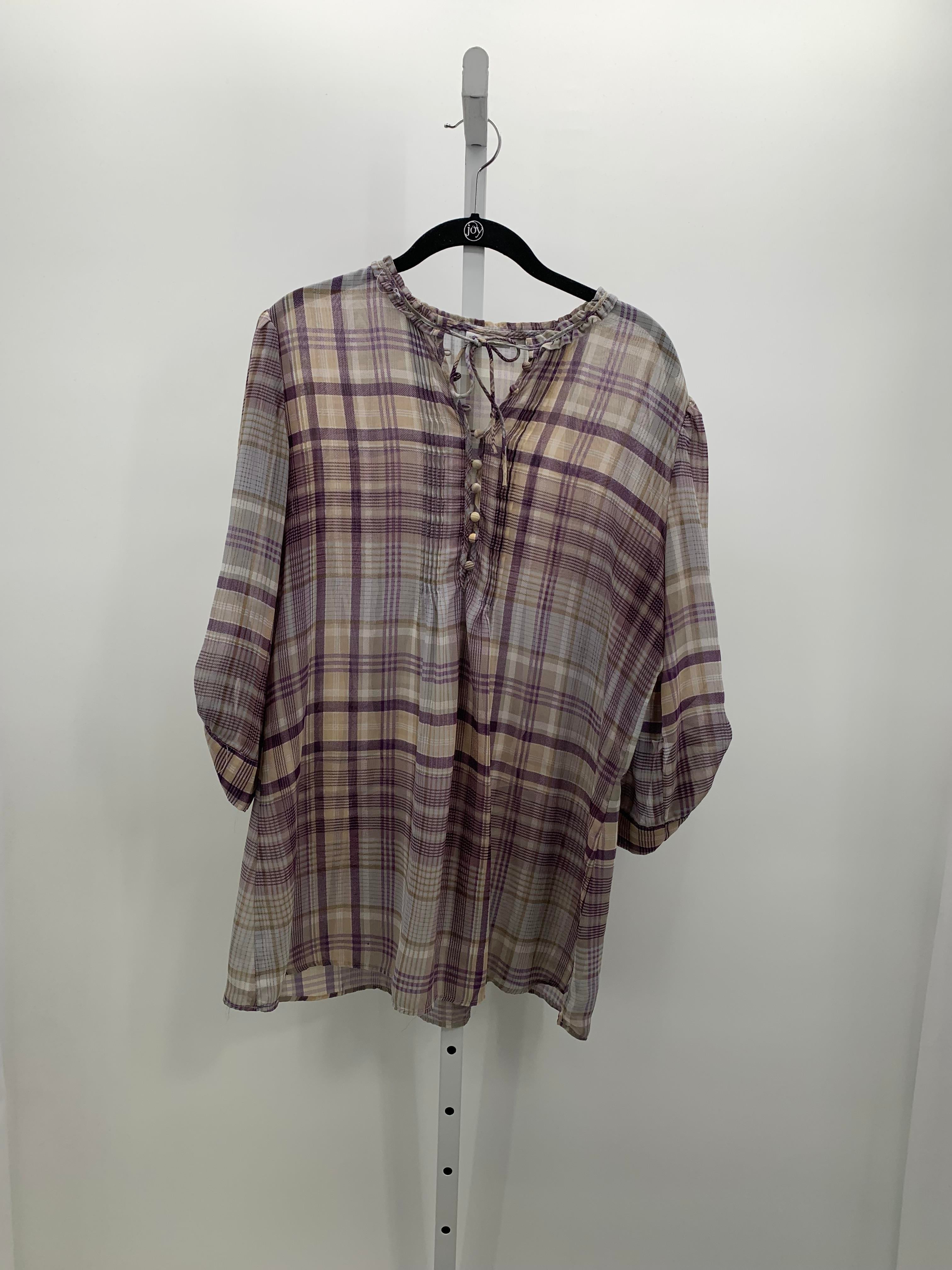 New York & co. Size L/XL Misses 3/4 Sleeve Shirt