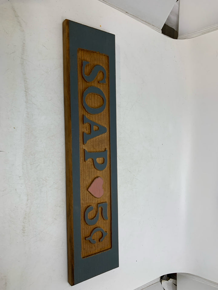 WOOD SOAP 5 CENTS WALL HANGING.
