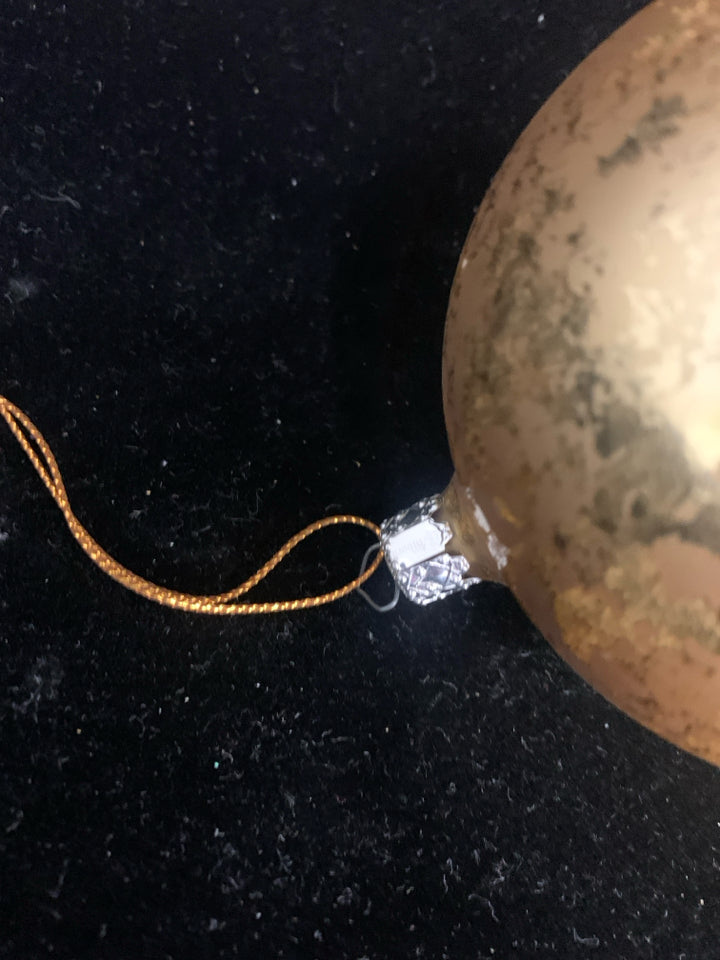 GOLD BULB ORNAMENT.