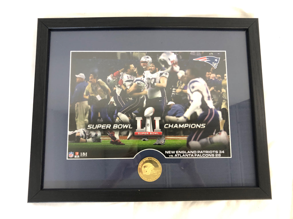 PATRIOTS SUPERBOWL CHAMPS WALL HANGING.