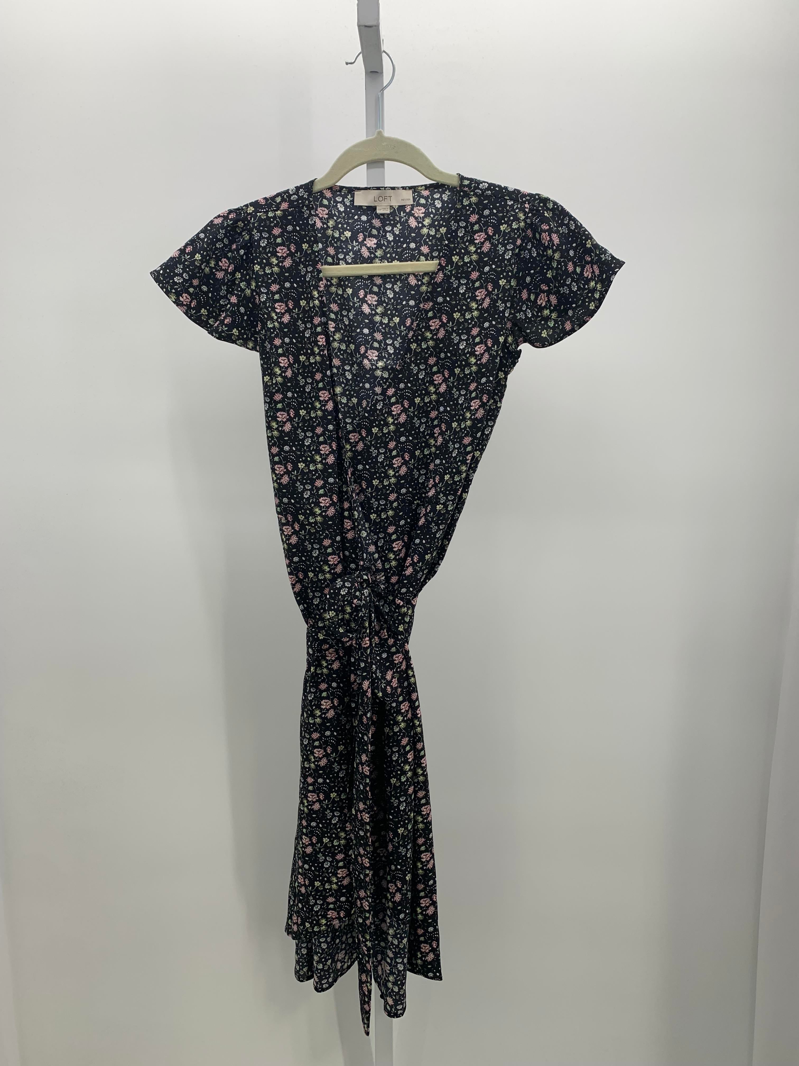 Loft Size 00 Petite Petite Short Sleeve Dress