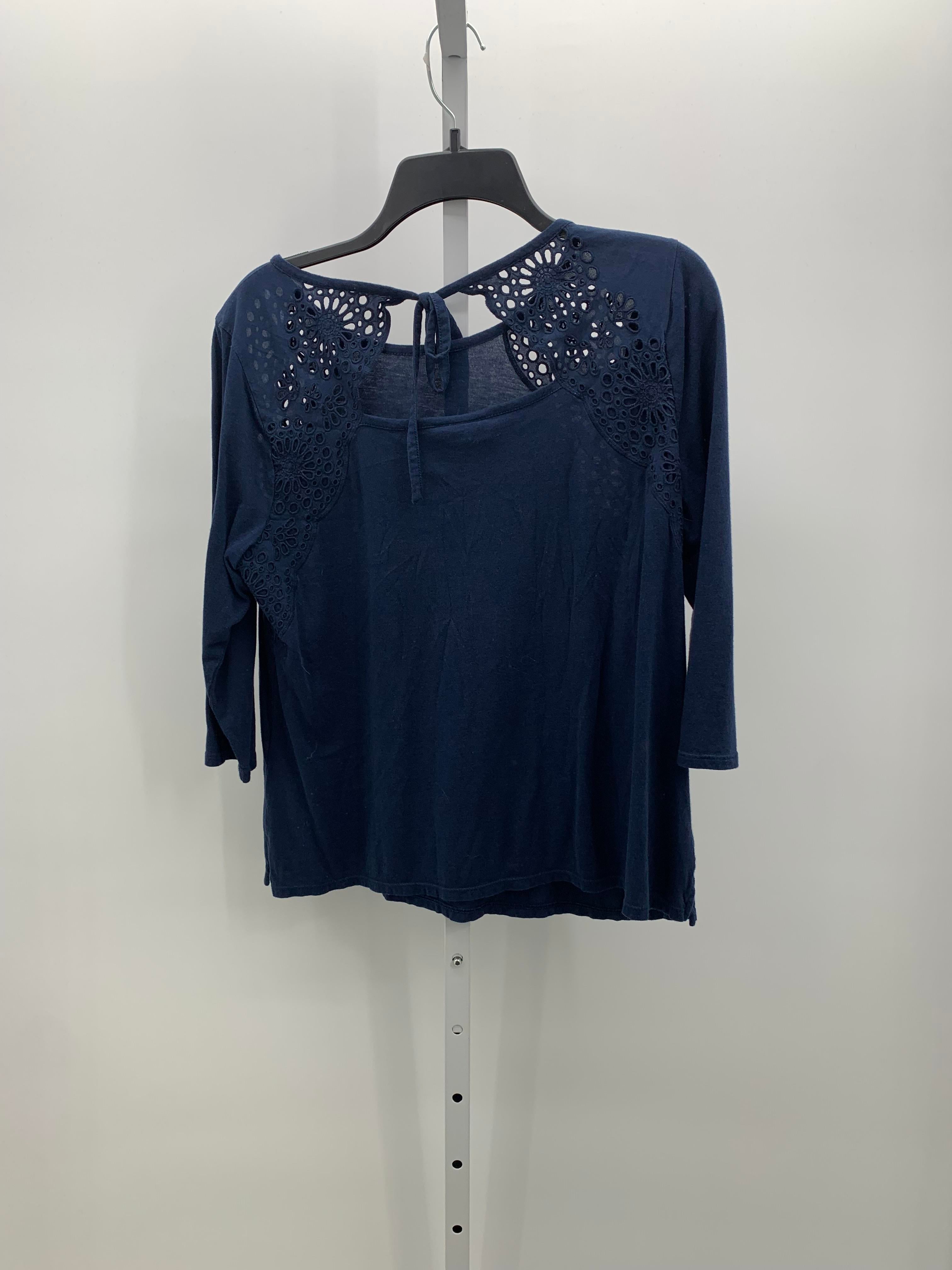 J-Jill Size Medium Petite Petite 3/4 Sleeve Shirt