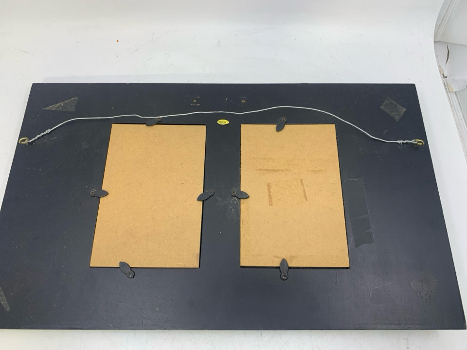 BLACK 2 SLOT W/ FAUX DOOR KNOB.