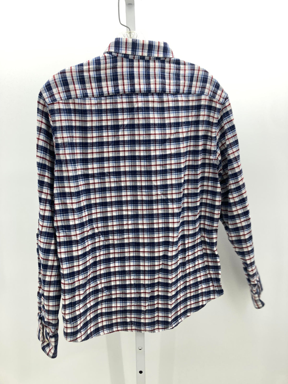 RED WHITE PLAID BTN DOWN
