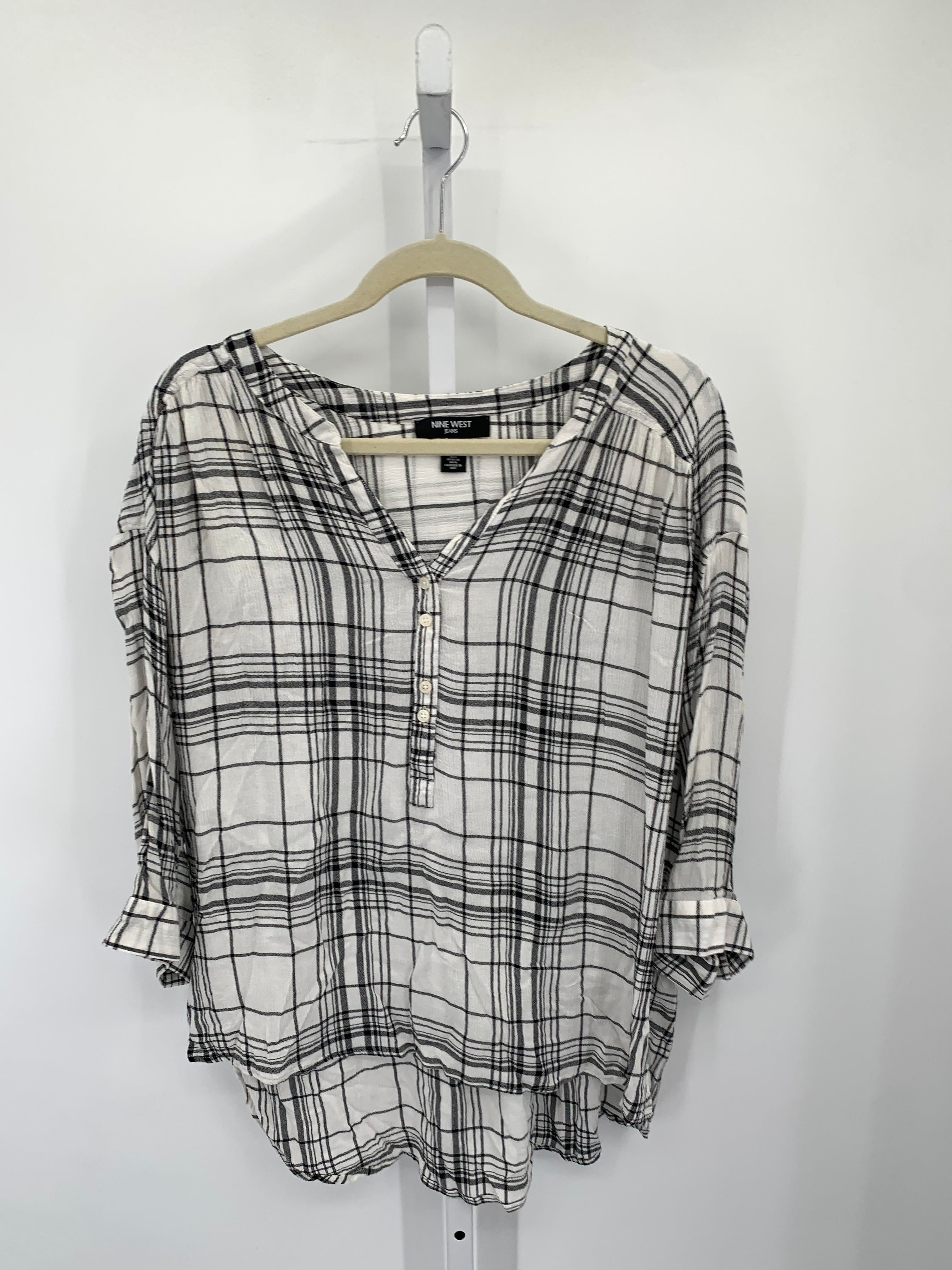 Nine West Size Extra Large Misses 3/4 Sleeve Shirt