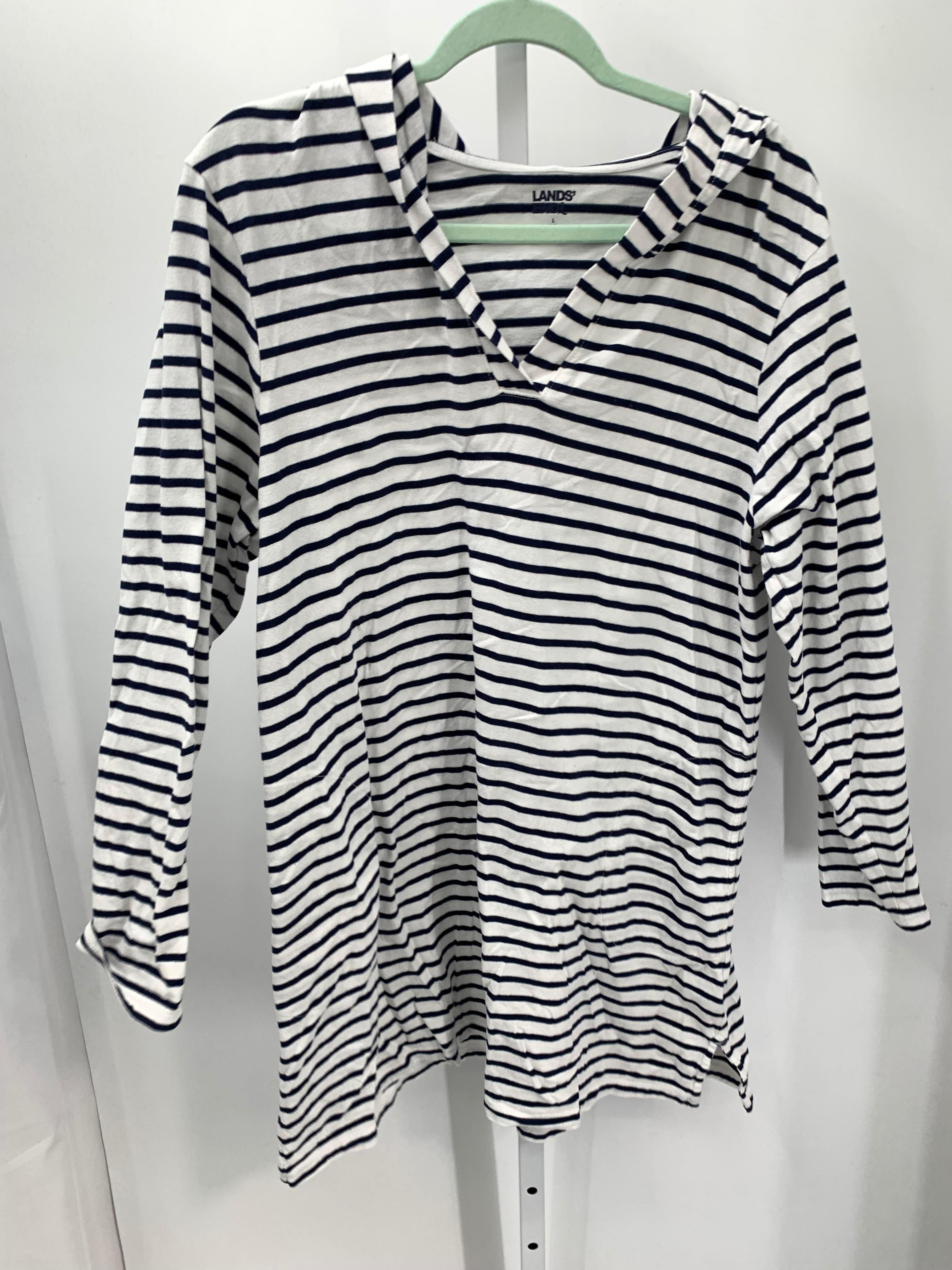 Lands End Size Large Misses Long Sleeve Dress