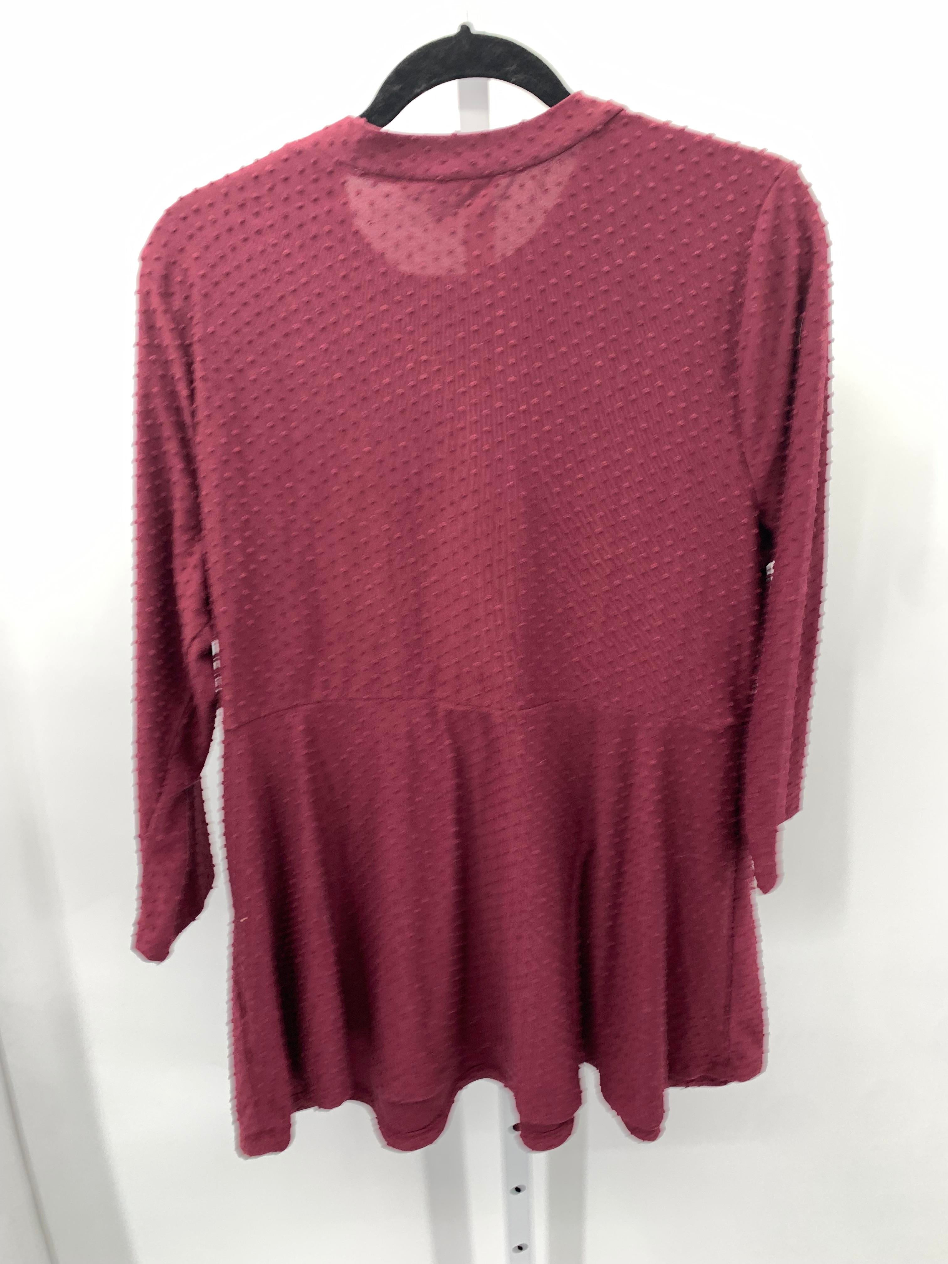Motherhood Burgandy Size Extra Large Maternity Long Sleeve Shirt