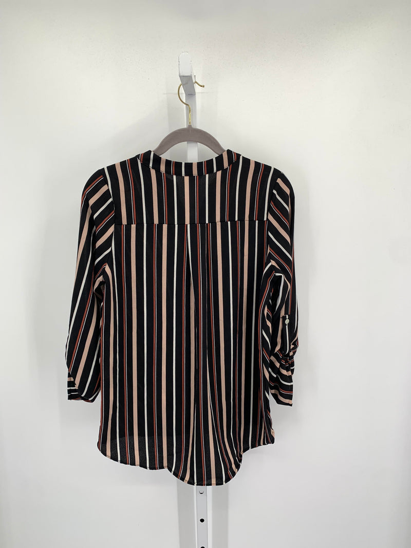 NY Collection Size Large Petite Petite 3/4 Sleeve Shirt