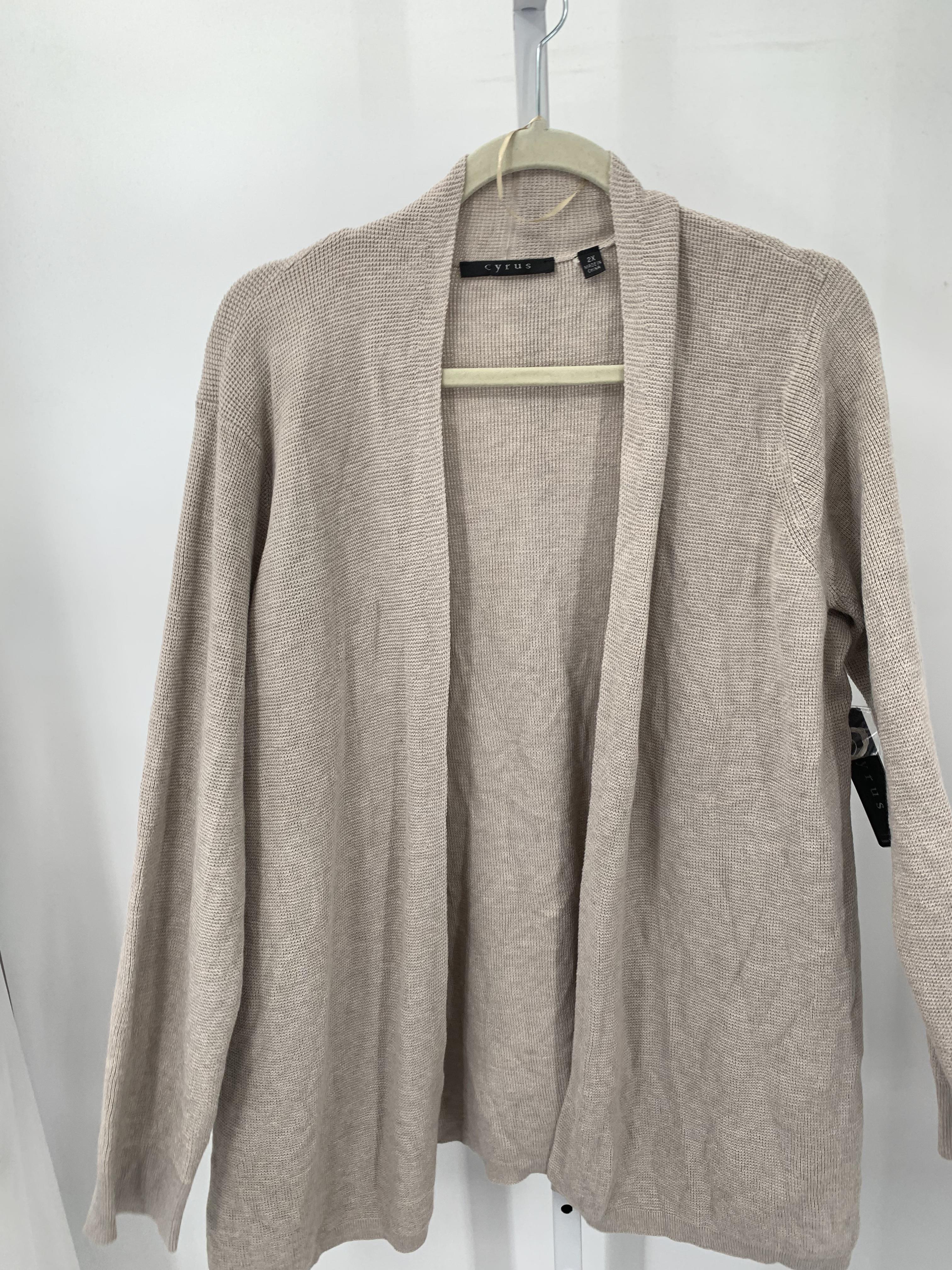 Cyrk Size 2X Womens Cardigan