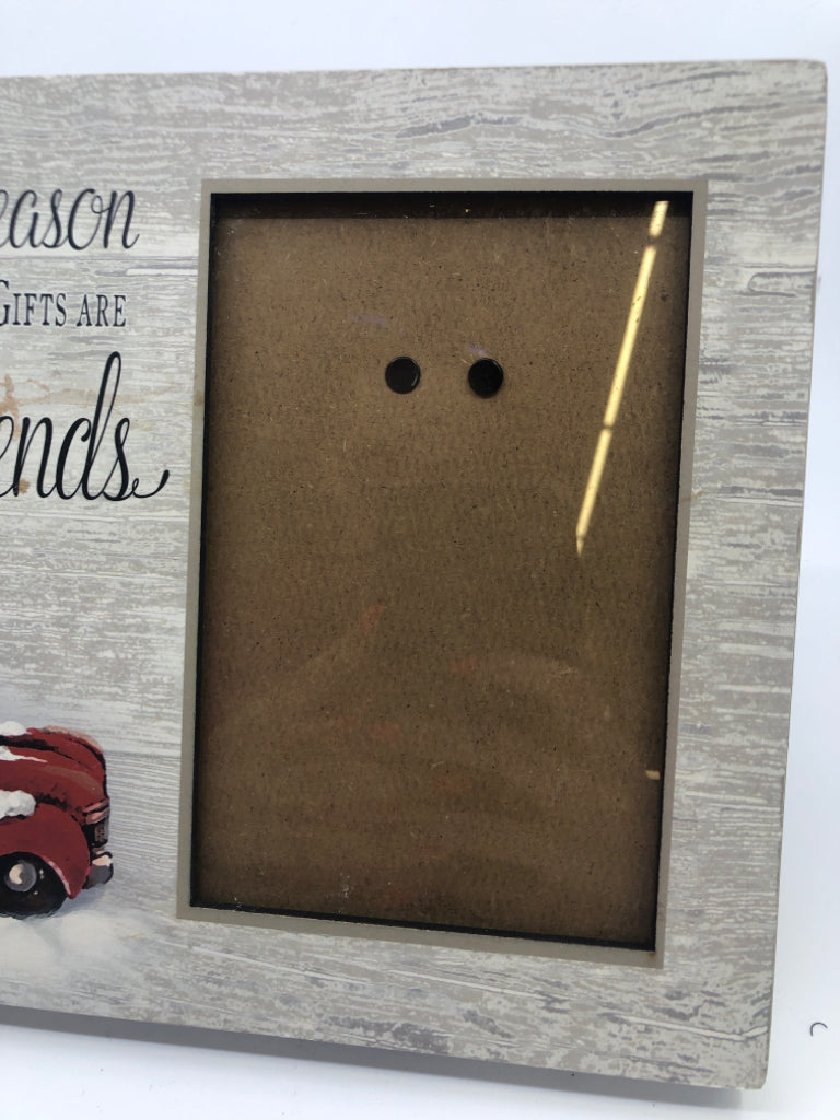 "THE MAGIC" RED TRUCK PICTURE FRAME.