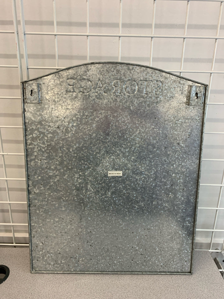 GALVANIZED METAL MAIL SORTER.